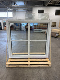 Fönster 158x148 cm – 3-glas, vitt inåtgående