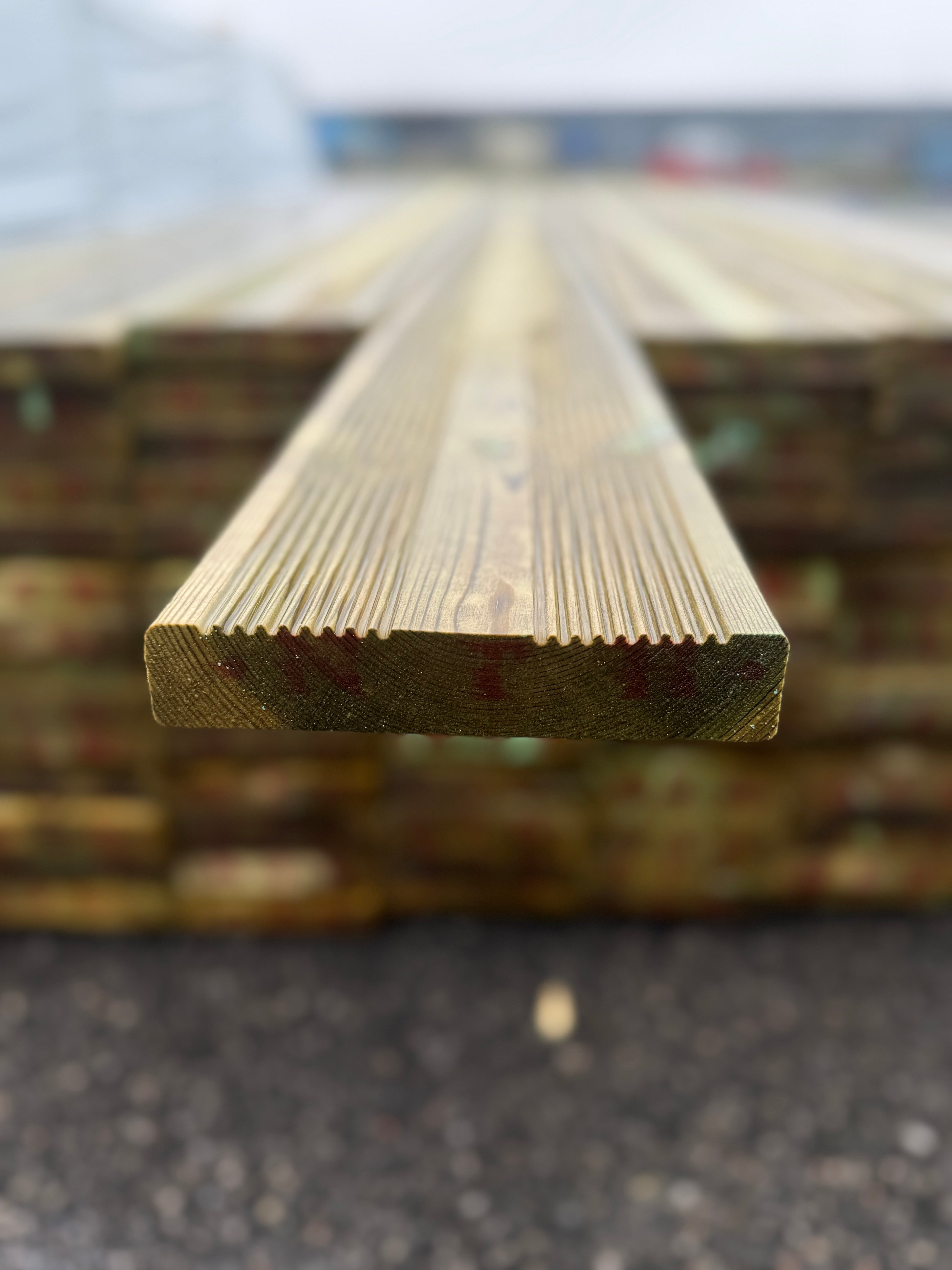 Paket Tryckimpregnerad Rillad Trall 27x145 5.40m 105st (B-Sortering)