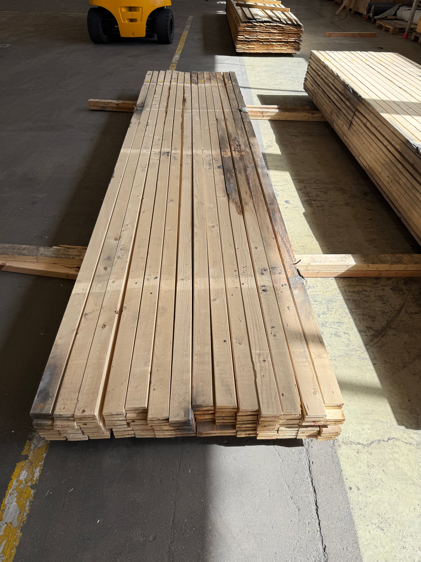 Paket Ändspontat Regel 34x70mm, 70st 4,50m- Fuktskadad