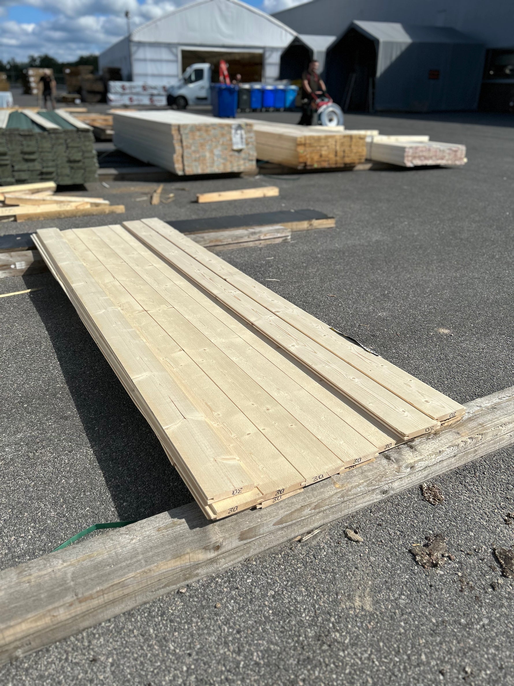 Paket Spontad Ytterpanel 22×145 mm 3,00 m 17 st Obehandlad Gran