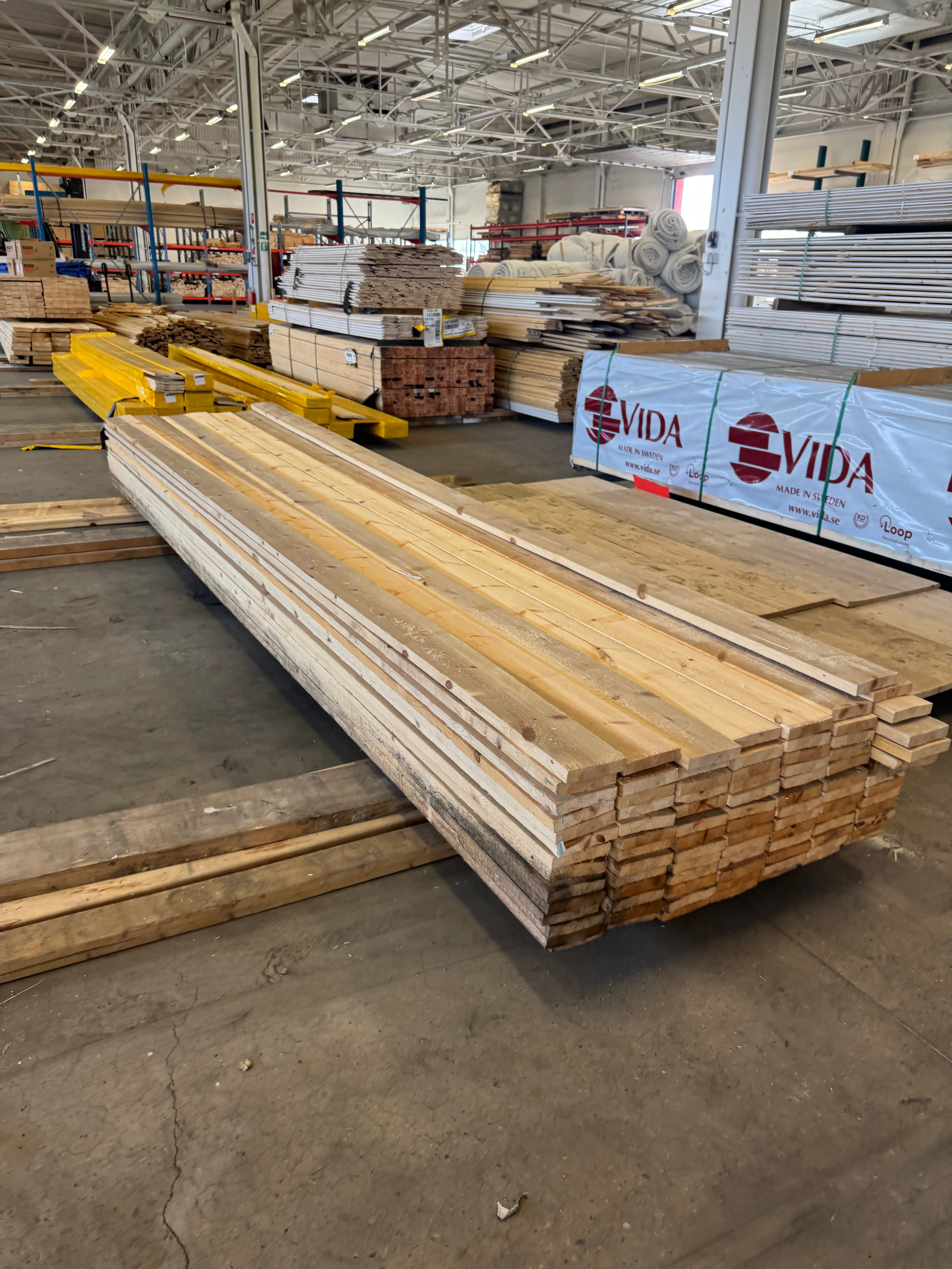 Paket Brädor 25x125 4.20m 93st