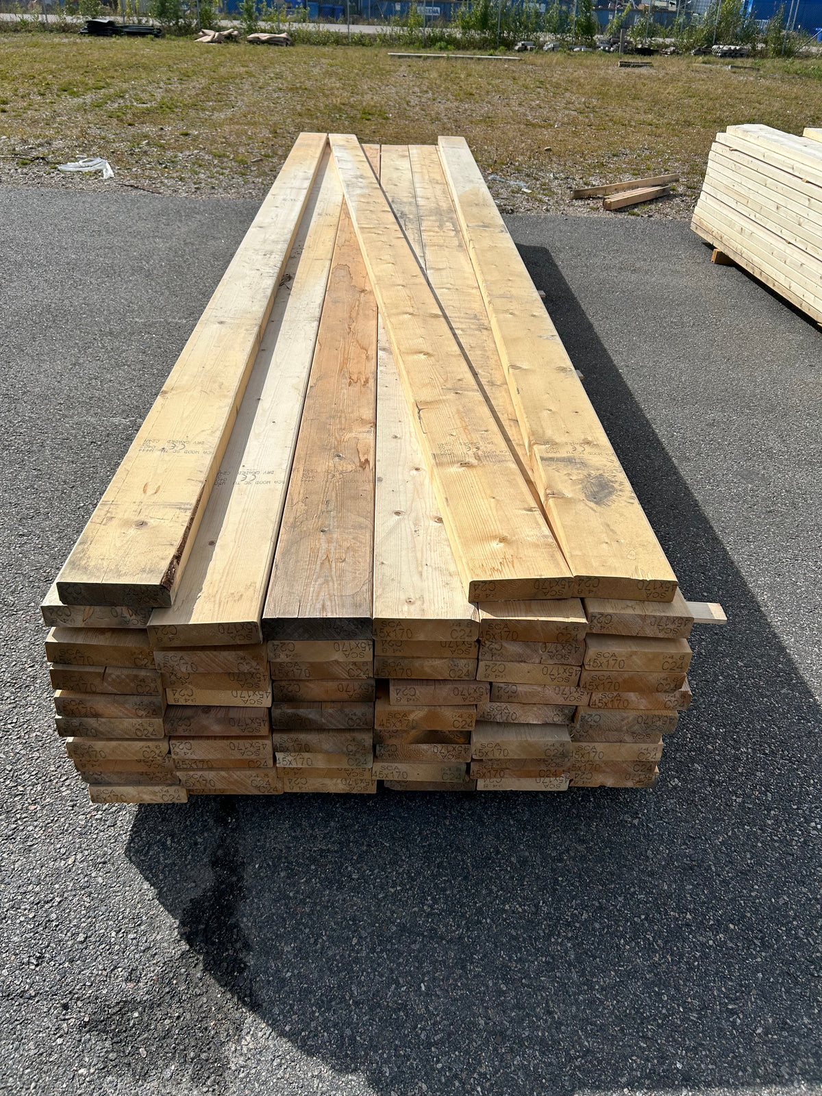 Parti Reglar 45x170 mm – 4,80 m 63st (C24, Väderbitet)