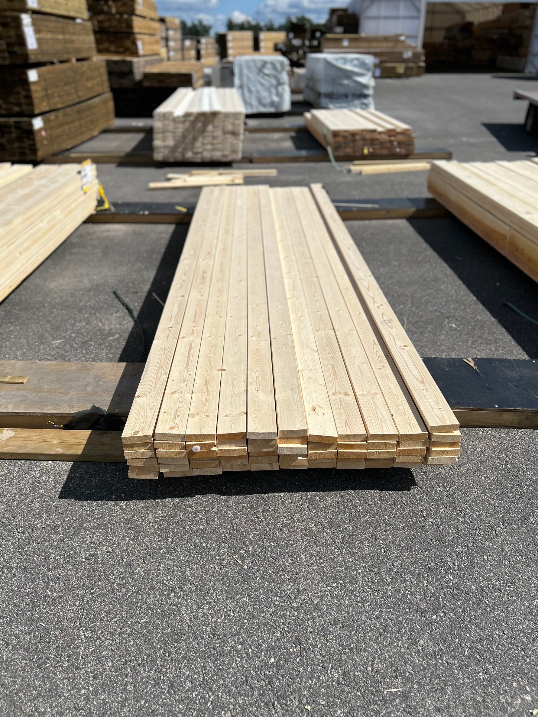 Paket Finsågade Brädor 28x95mm 3.60m 62st Obehandlade