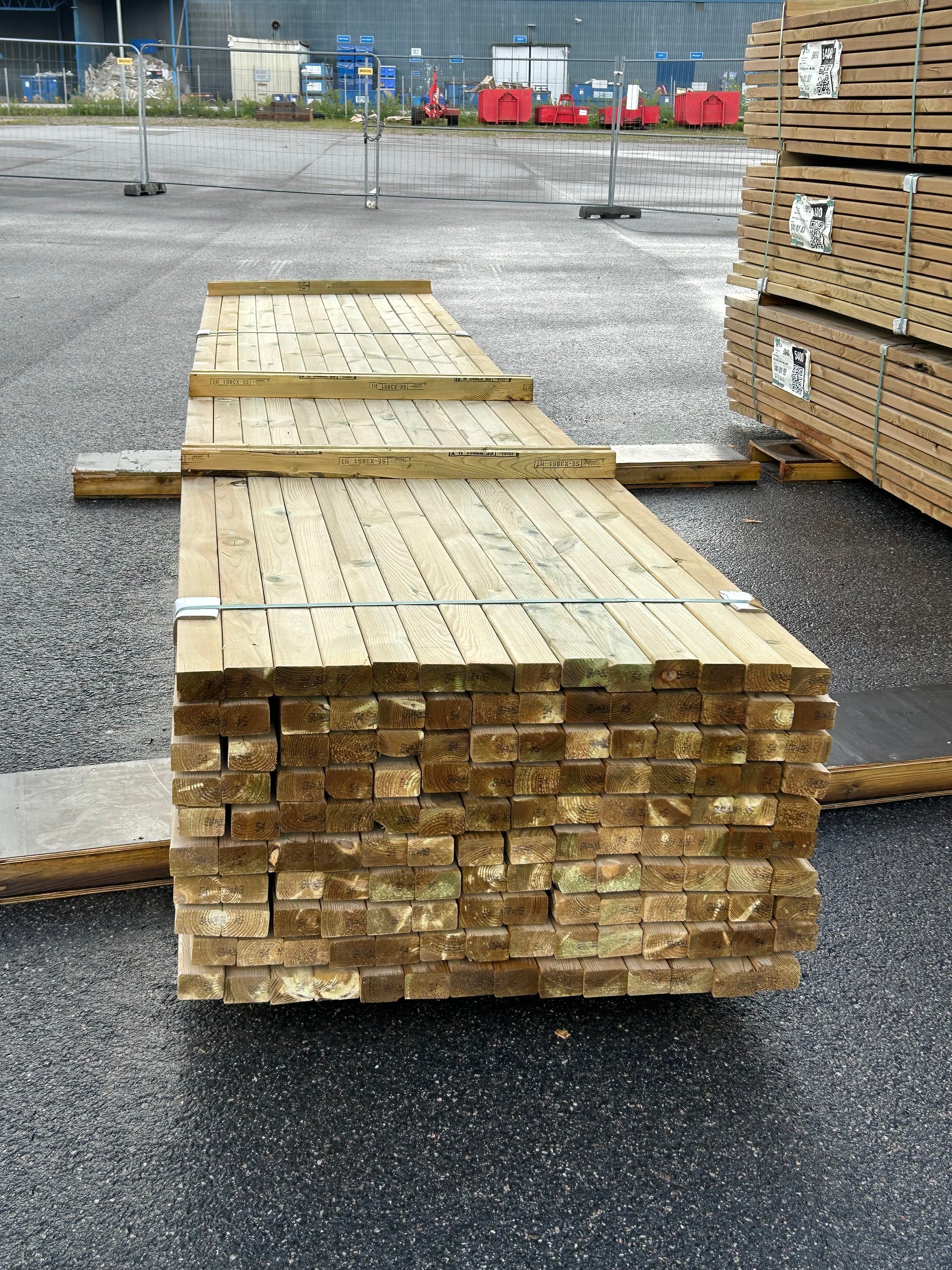 Paket Tryckimpregnerade Reglar 45x70mm, 140st 5.40m