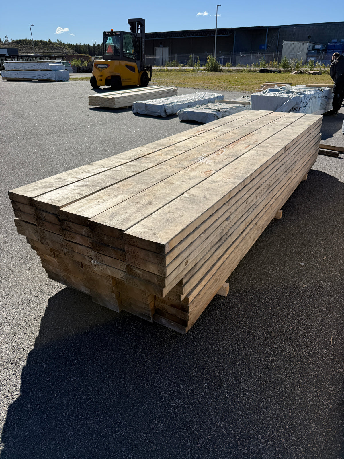 Paket Reglar 45x195mm 3,60m 65st C24 (Fuktskadat)
