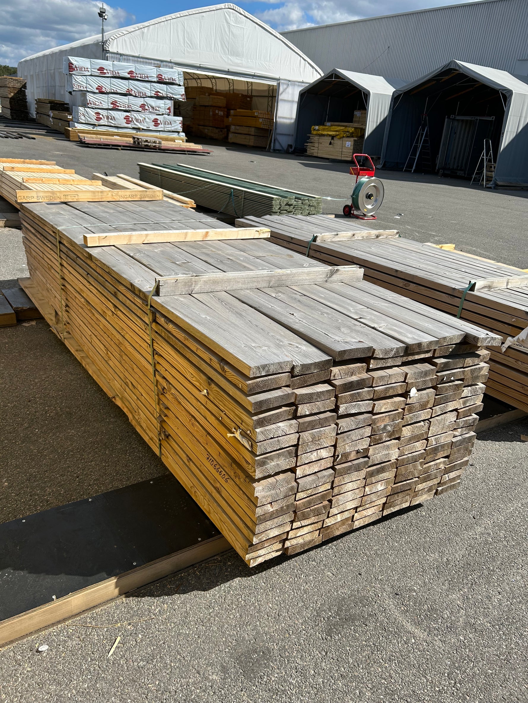 Paket Tryckimpregnerad Trall 34x145mm 3,30m 119st Furu (Väderbitet)