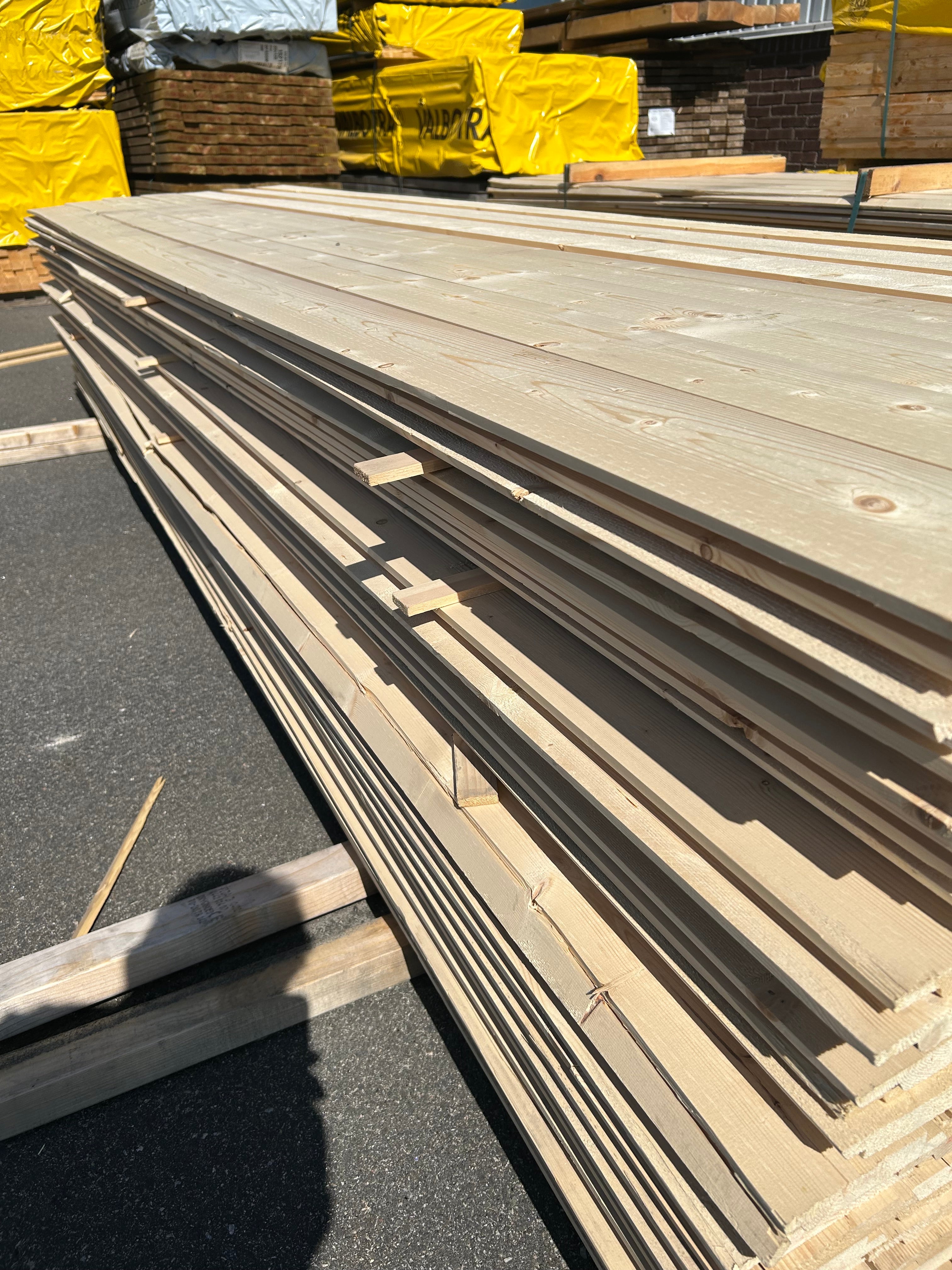 Paket Ytterpanel 22x145mm 3.60m 182st obehandlad