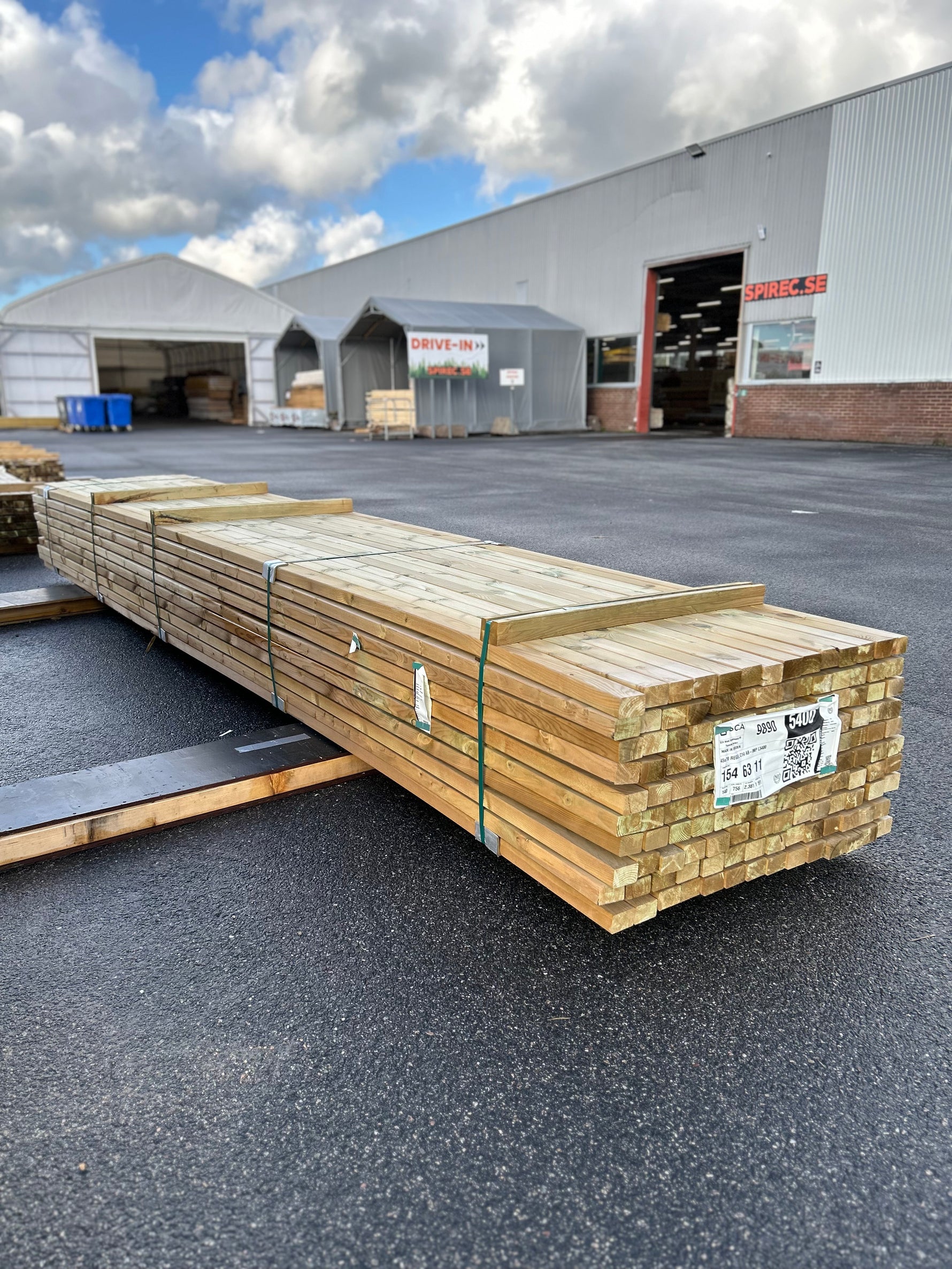 Paket Tryckimpregnerade Reglar 45x70mm, 140st 5.40m