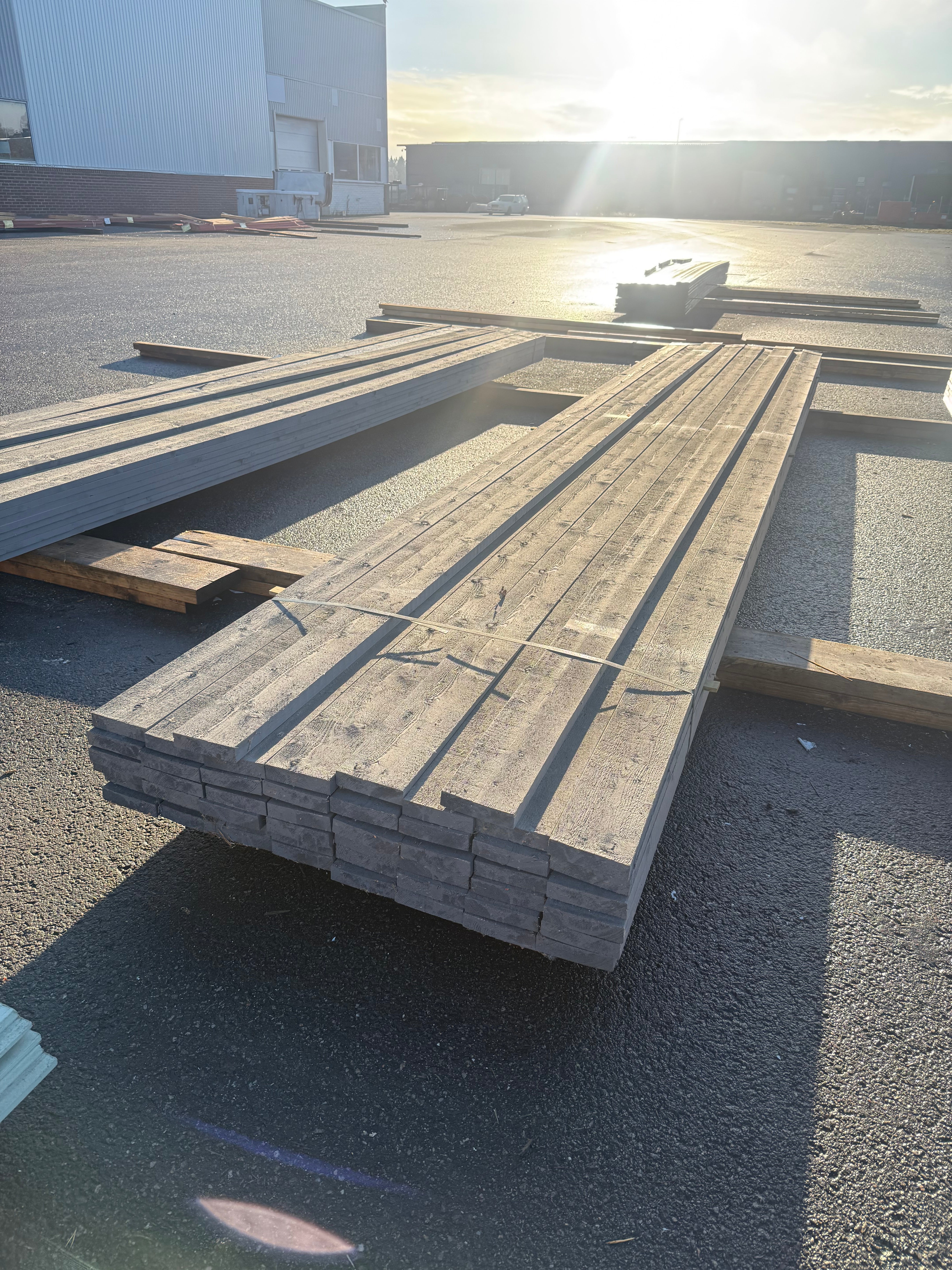 Paket Finsågad Panel 28x120 mm – 50 st (5,40 m, Målad NCS S 6500-N)