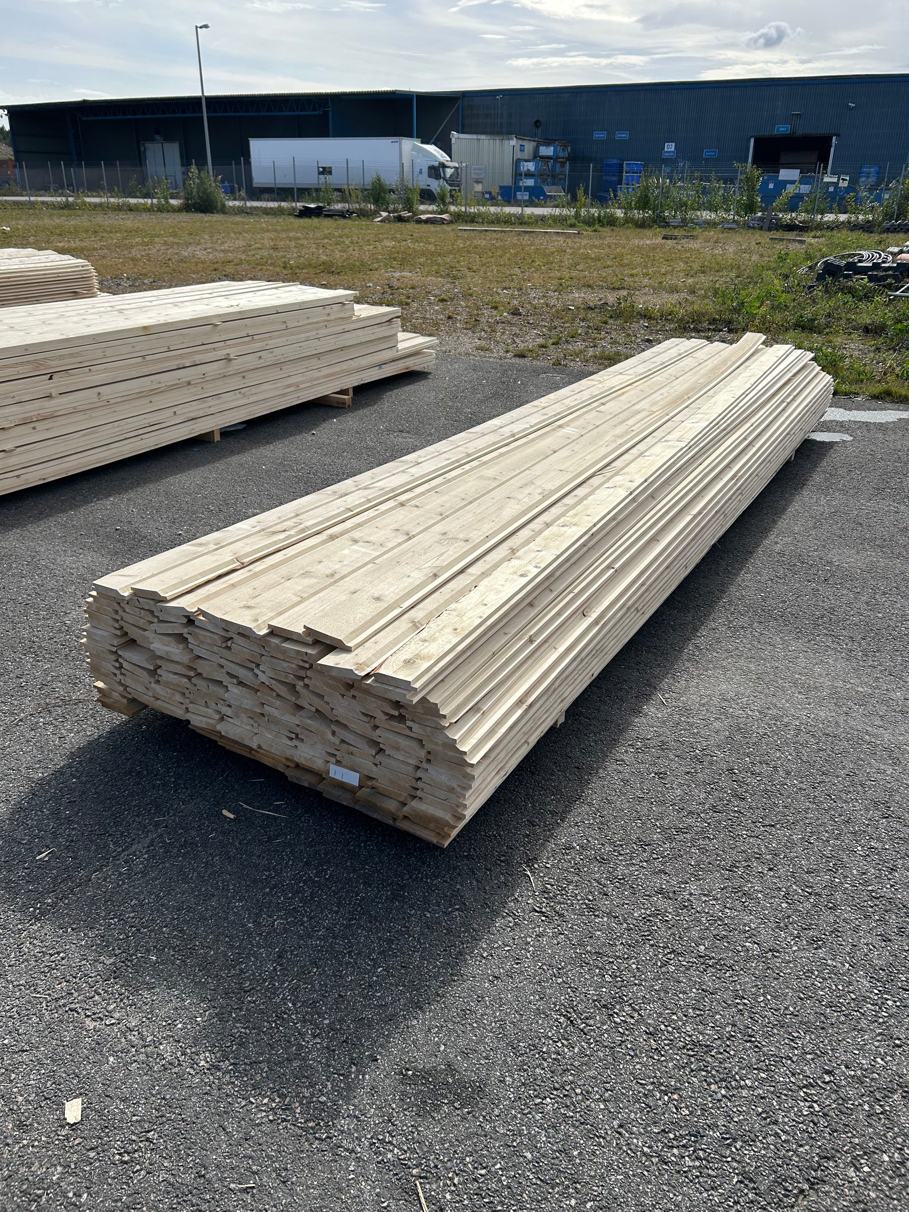 Paket Enkelfas Halvspont 22x120 mm – 4,80 m (Andra sortering)