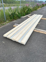 Paket Dubbelfas Halvspont Ändspont 22x145mm 4,80m 19st Grundmålad