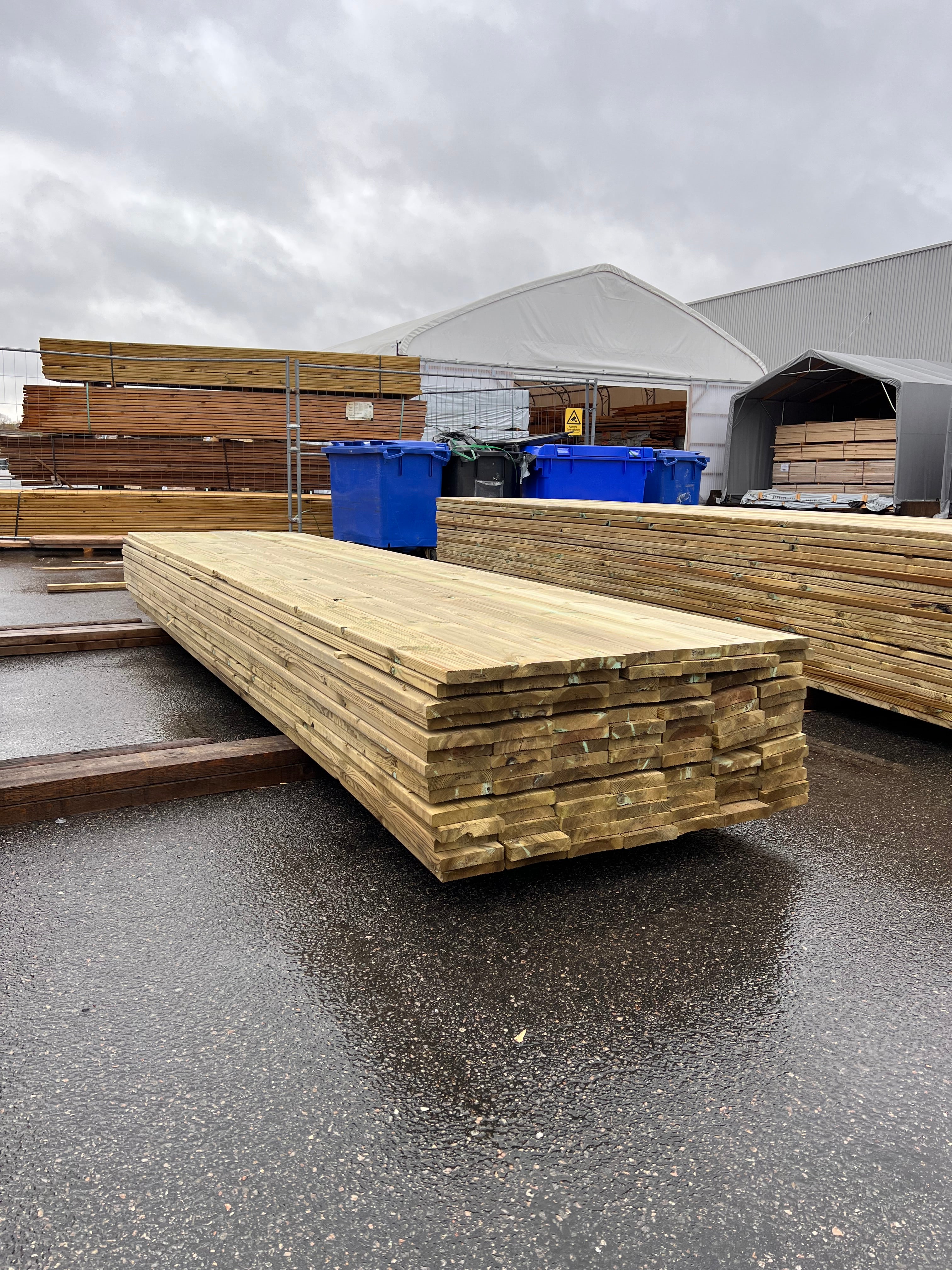 Paket Trall Rillad 28x145mm – 97 st 4.20m Tryckimpregnerad B-sort