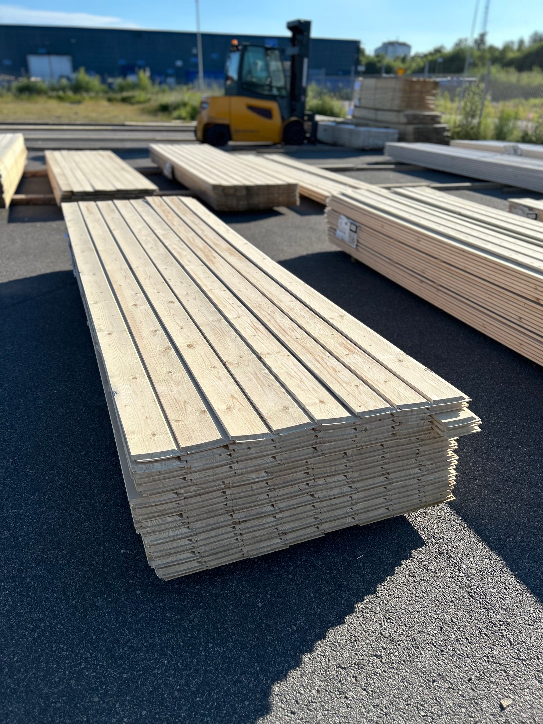Paket Ytterpanel Enkelfas Fals Ändspont 22x145mm, 160st 3.60m