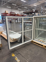 Fönster 158x148 cm – 3-glas, vitt inåtgående