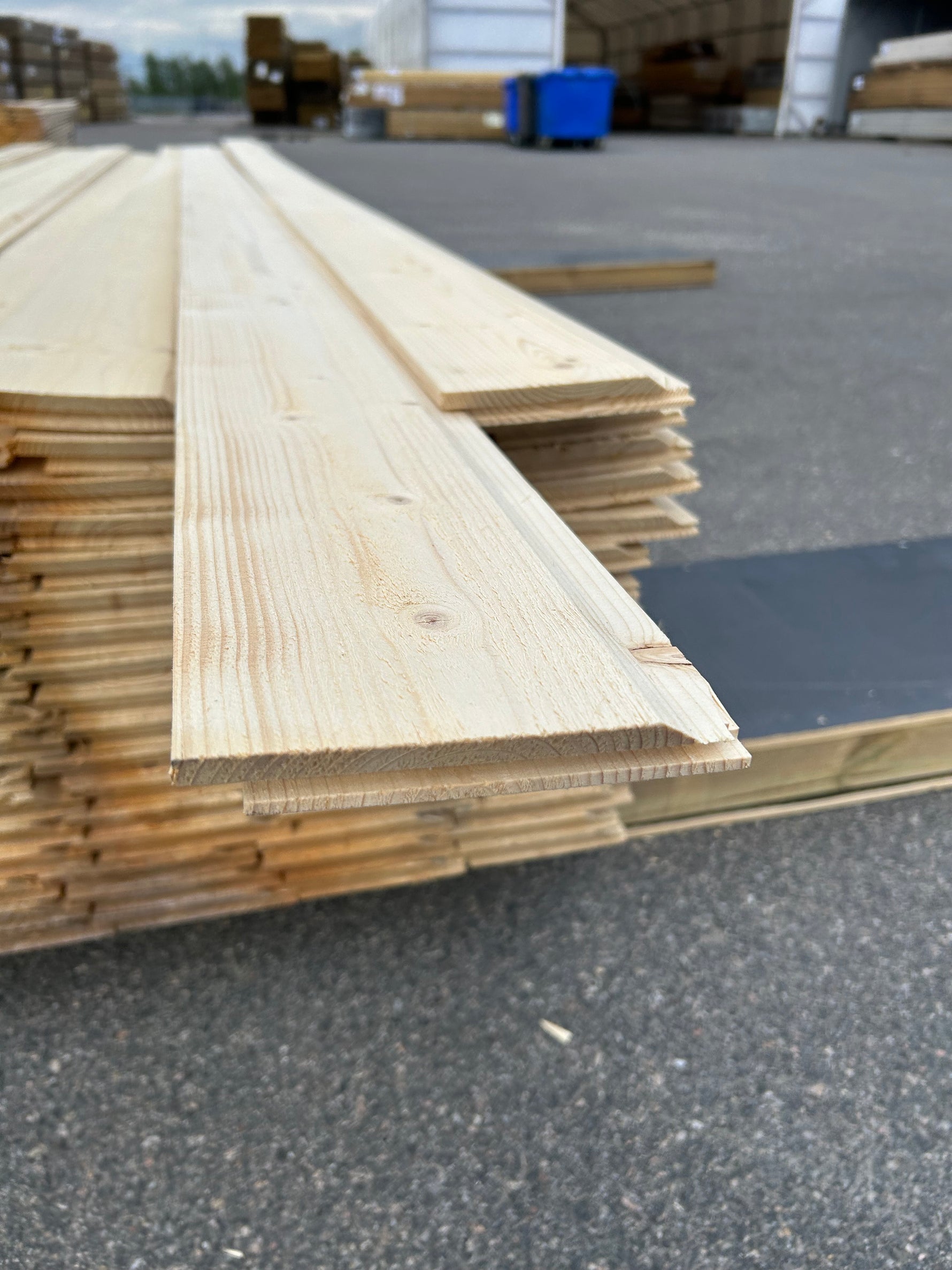 Paket Ytterpanel Enkelfas Fals 22x145mm 4.20m – 121st (Obehandlade)