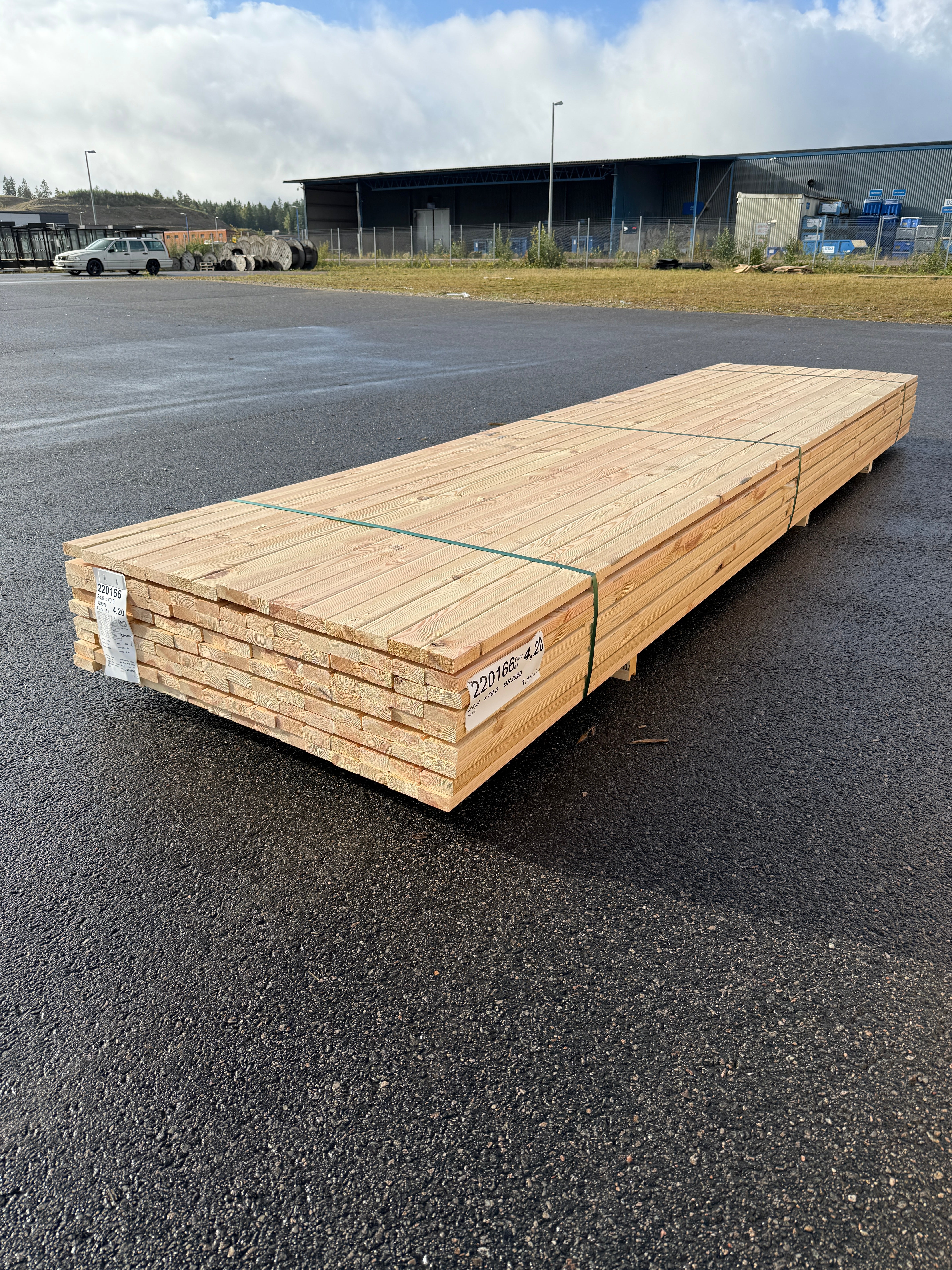 Parti Glespanel 28x70 mm – 4,20 m Furu 135 st