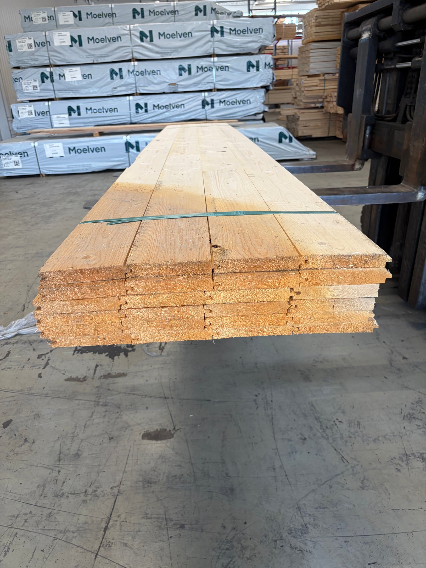 Paket Råspontluckor 25x555mm, 3,60m - 6 st