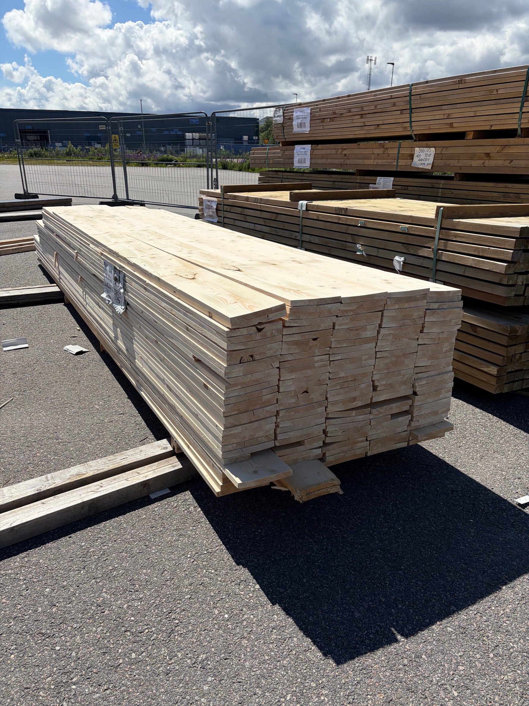 Paket Ytterpanel 22x195mm, 139st 3,60–5,40m (Andra sortering)