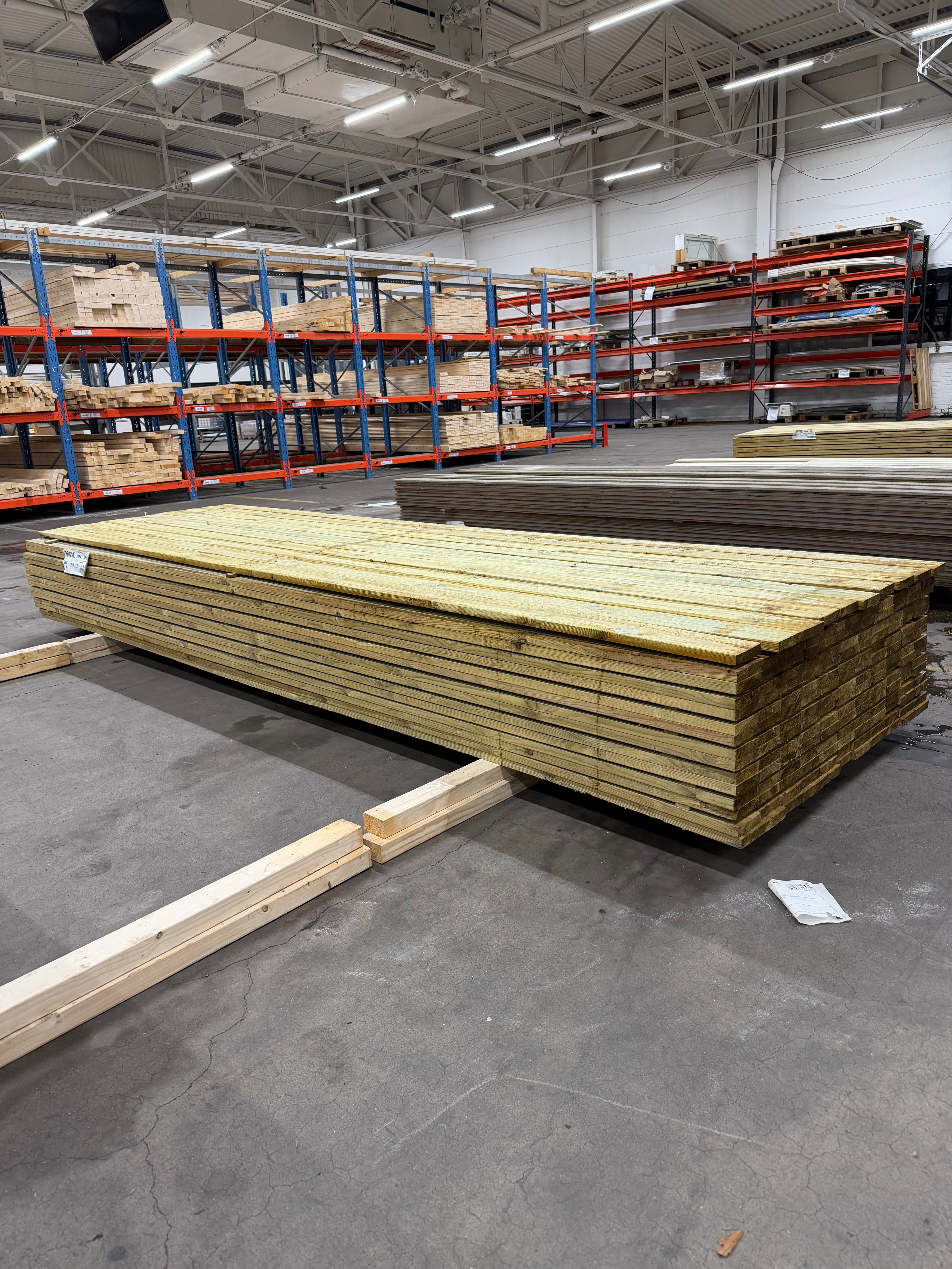 Paket Finsågad Panel 22x95 mm – 164 st Tryckimpregnerad