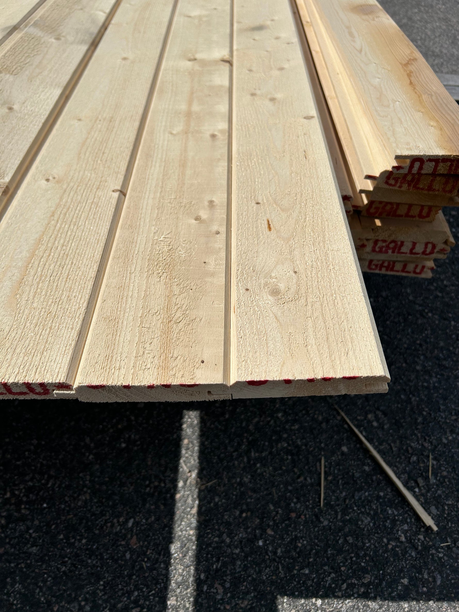 Paket Dubbelfas Halvspont 22x120mm 4,20m 76st Obehandlad
