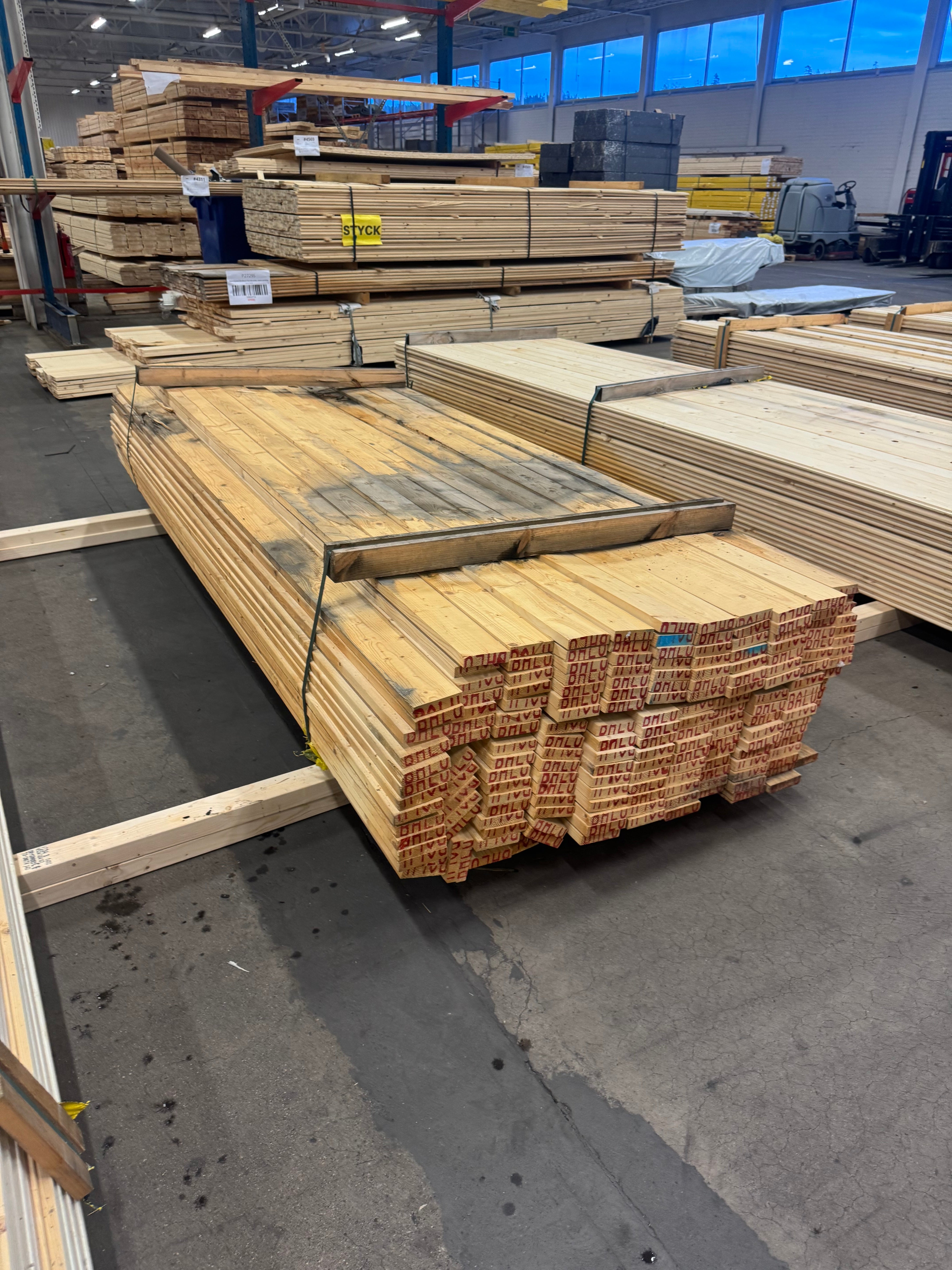 Paket Finsågad Panel 22x95mm 165st 2.70m