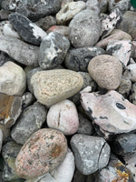 Dekorsten 60–90 mm – Sjösten Svart/Vit (säljs per säck)