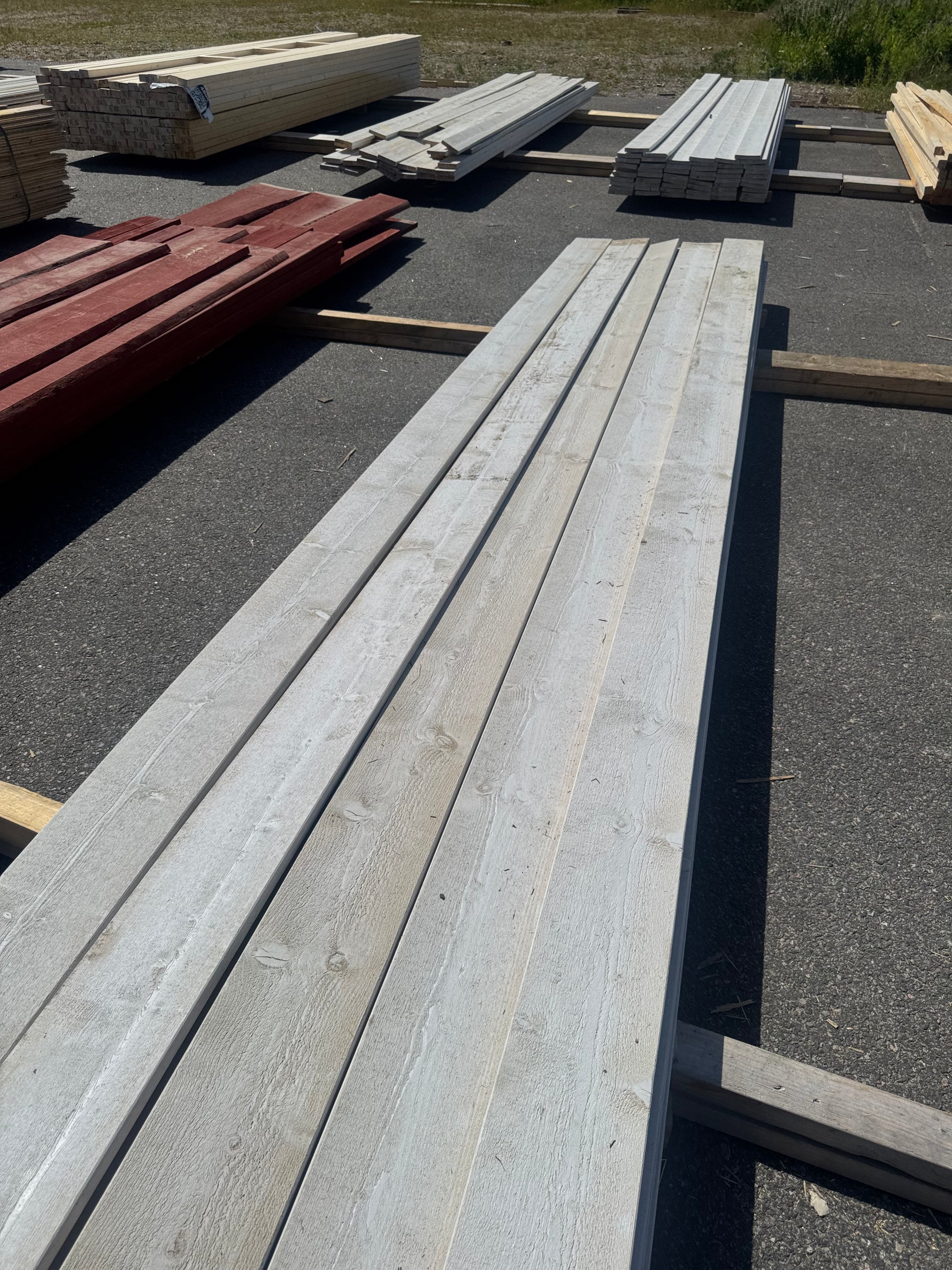 Paket Finsågad Panel 22x170 mm, 26 st 4,20 m Vitmålad
