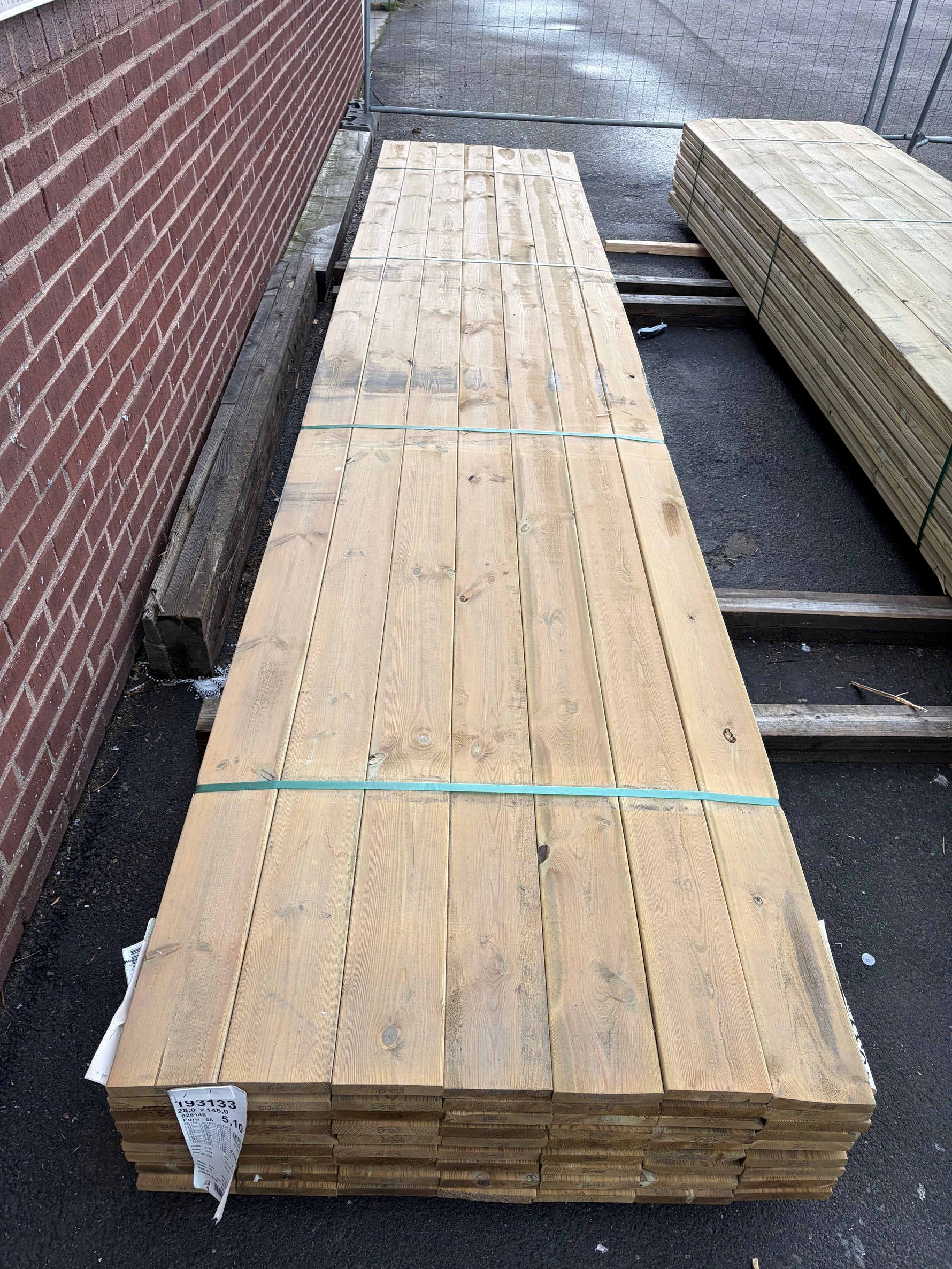 Paket Tryckimpregnerad Trall 28x145mm, 63st 5,10m