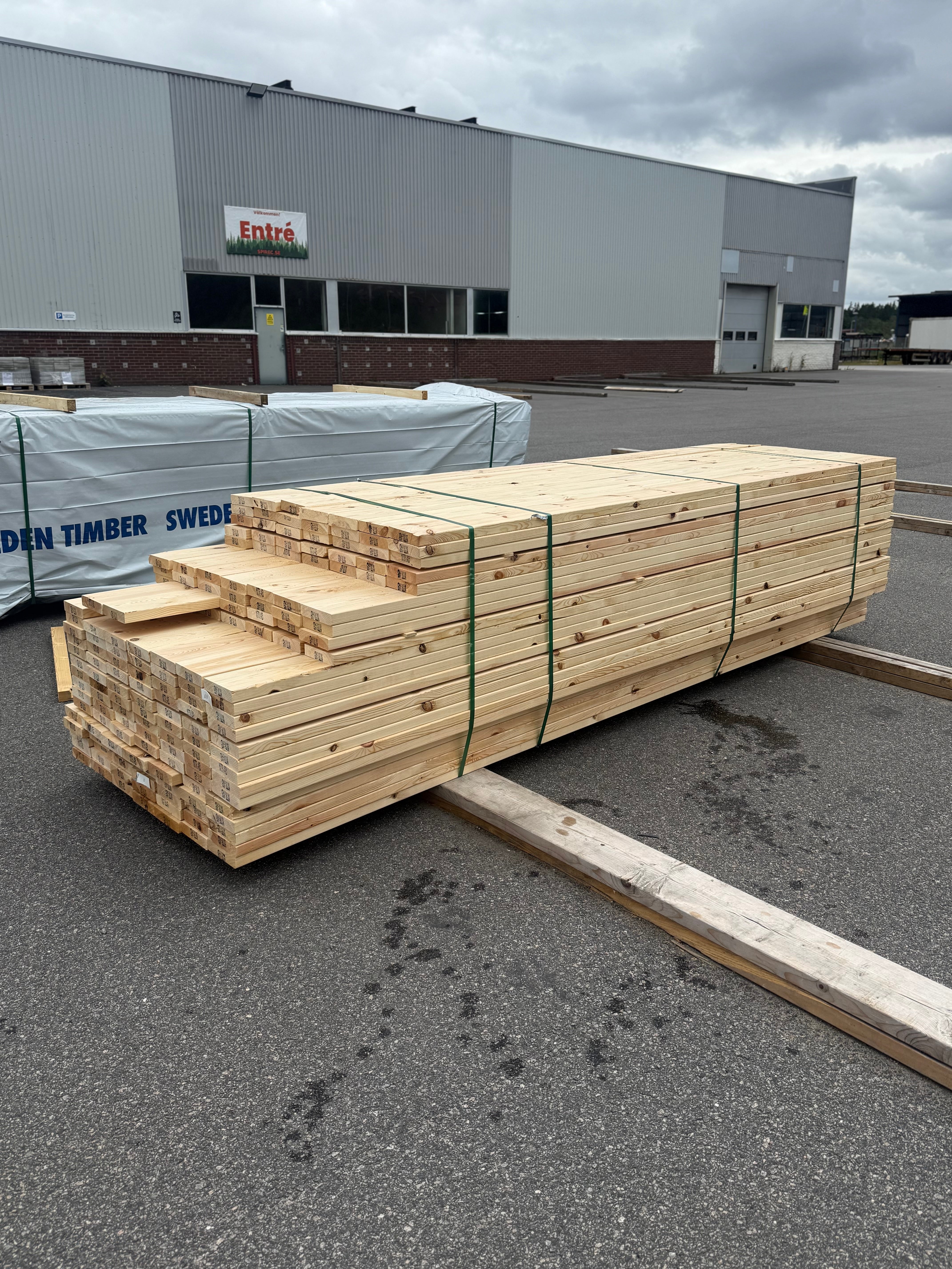 Paket Trall 34x145mm Furu 161st (obehandlad)