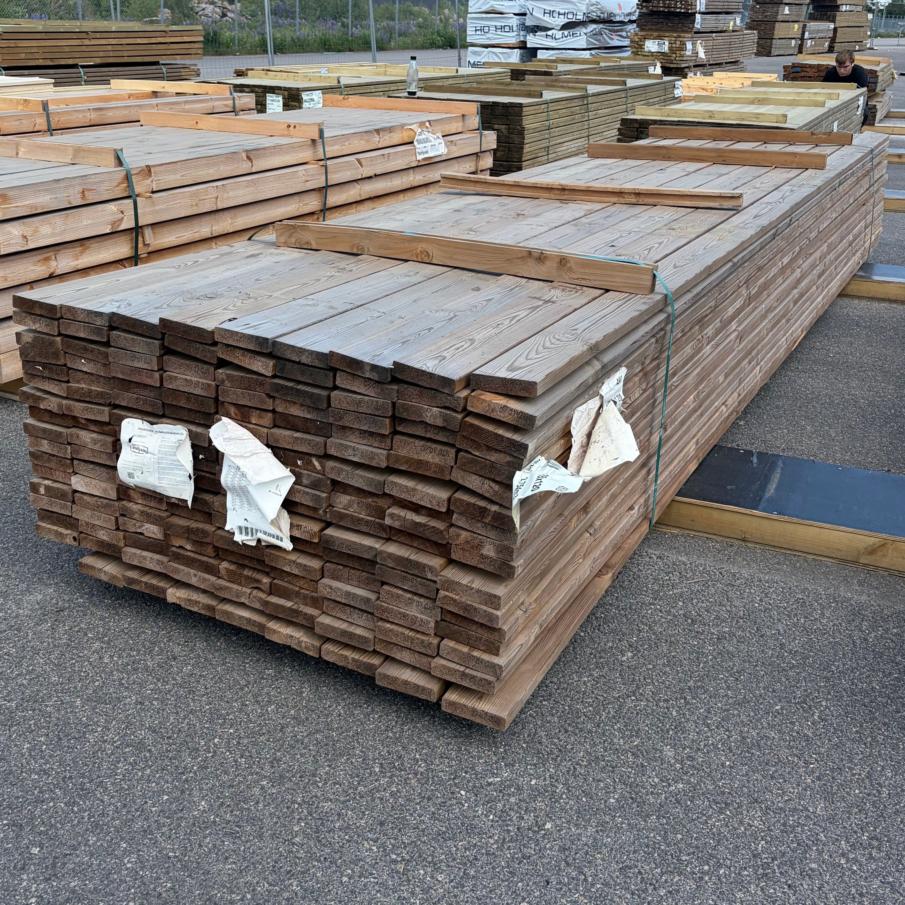 Paket Tryckimpregnerad Trall 28x120mm, 152st 4,80m (Brunimpregnerad)
