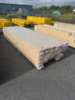 Parti Massivt Furugolv Borstad Ljusgrå Ekonomi 25x160 mm – 61,25 m²