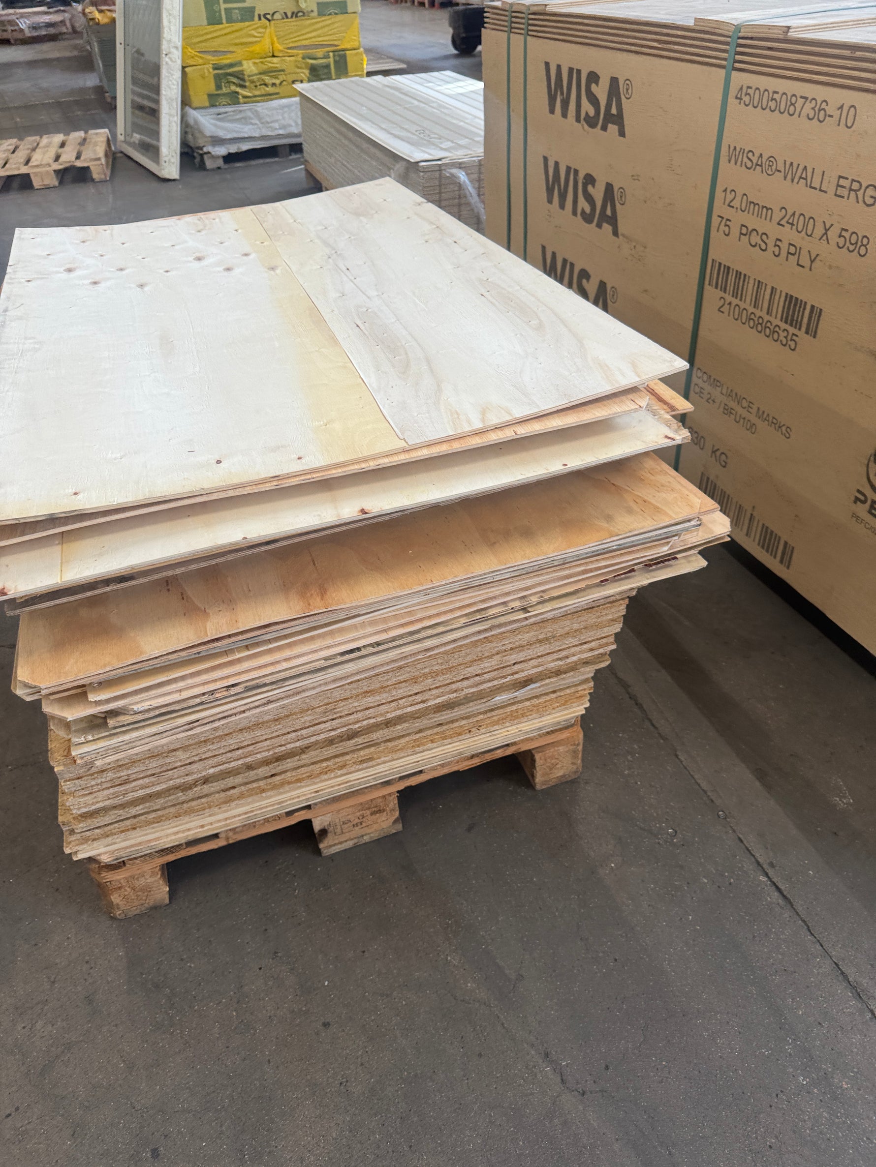 Pall OSB & Plywood – ca 70 skivor