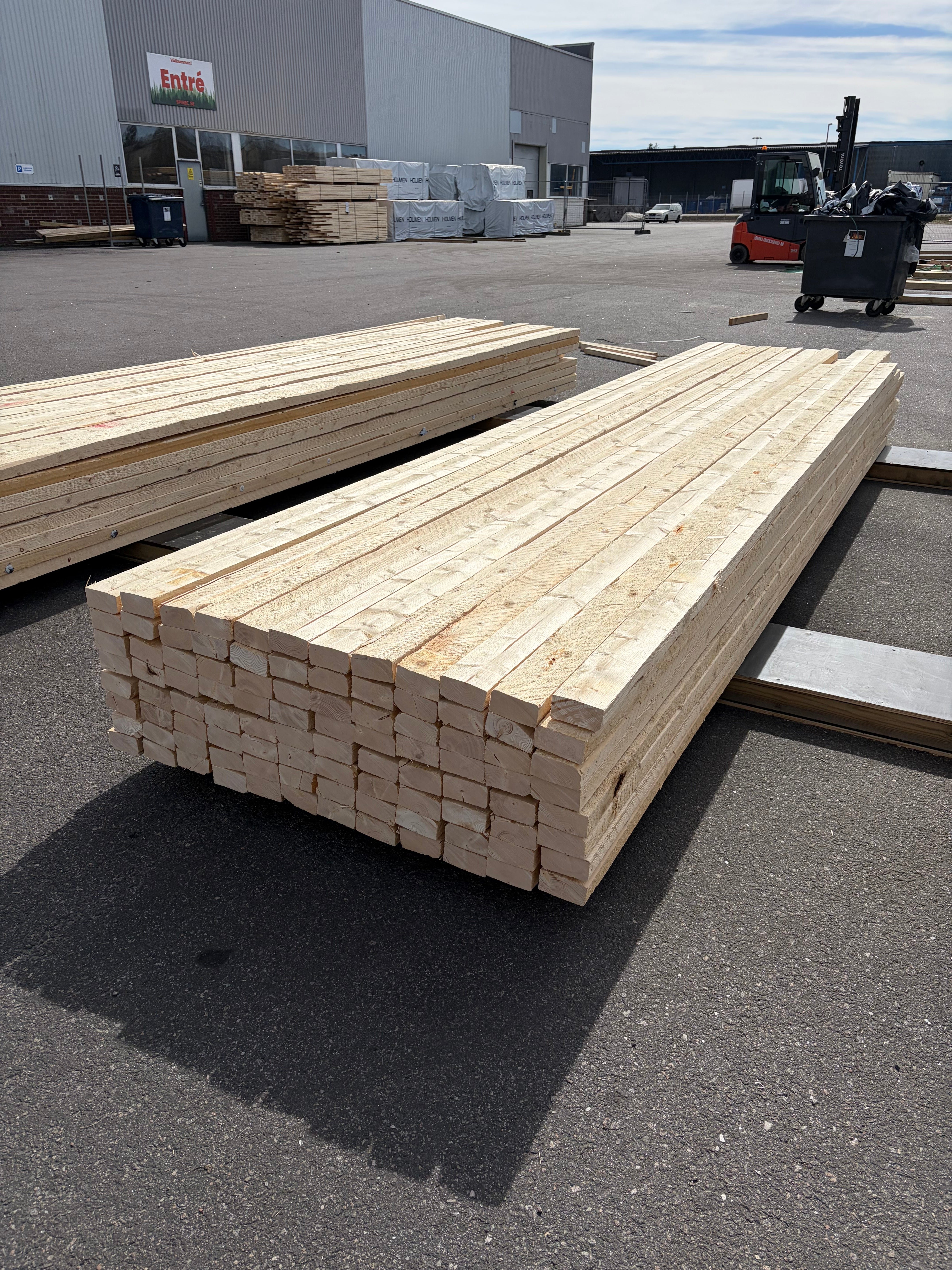 Paket Ohyvlade Reglar 45x90mm, 96st (4,2–4,8m)