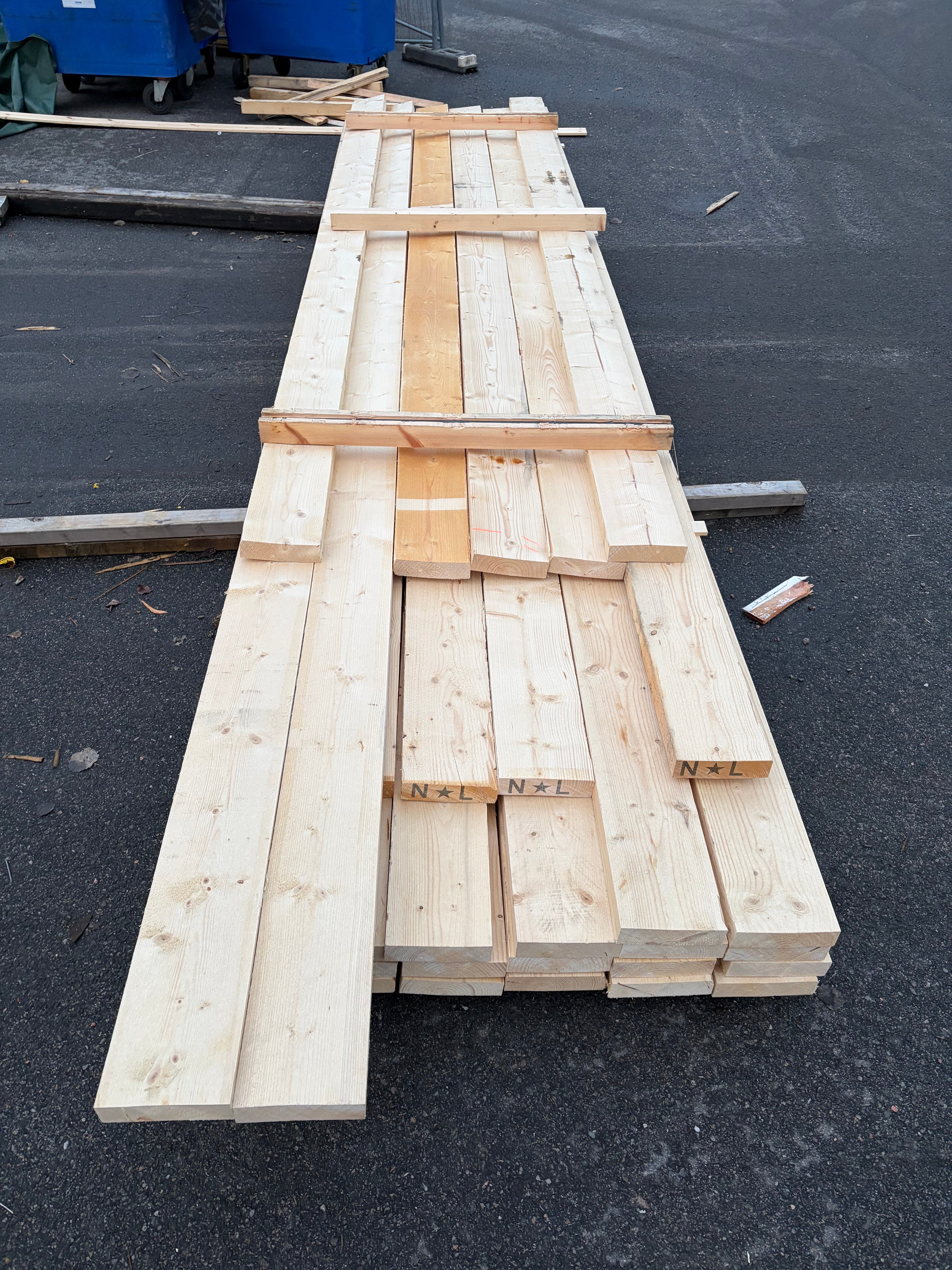 Paket Ohyvlade Reglar 47x175mm, 32st 4.2–5.4m