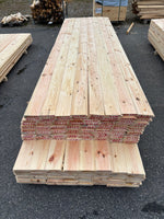 Paket Spontade Furu Brädor 27x145mm 3,60–3,90m – 144st (Andra Sortering)