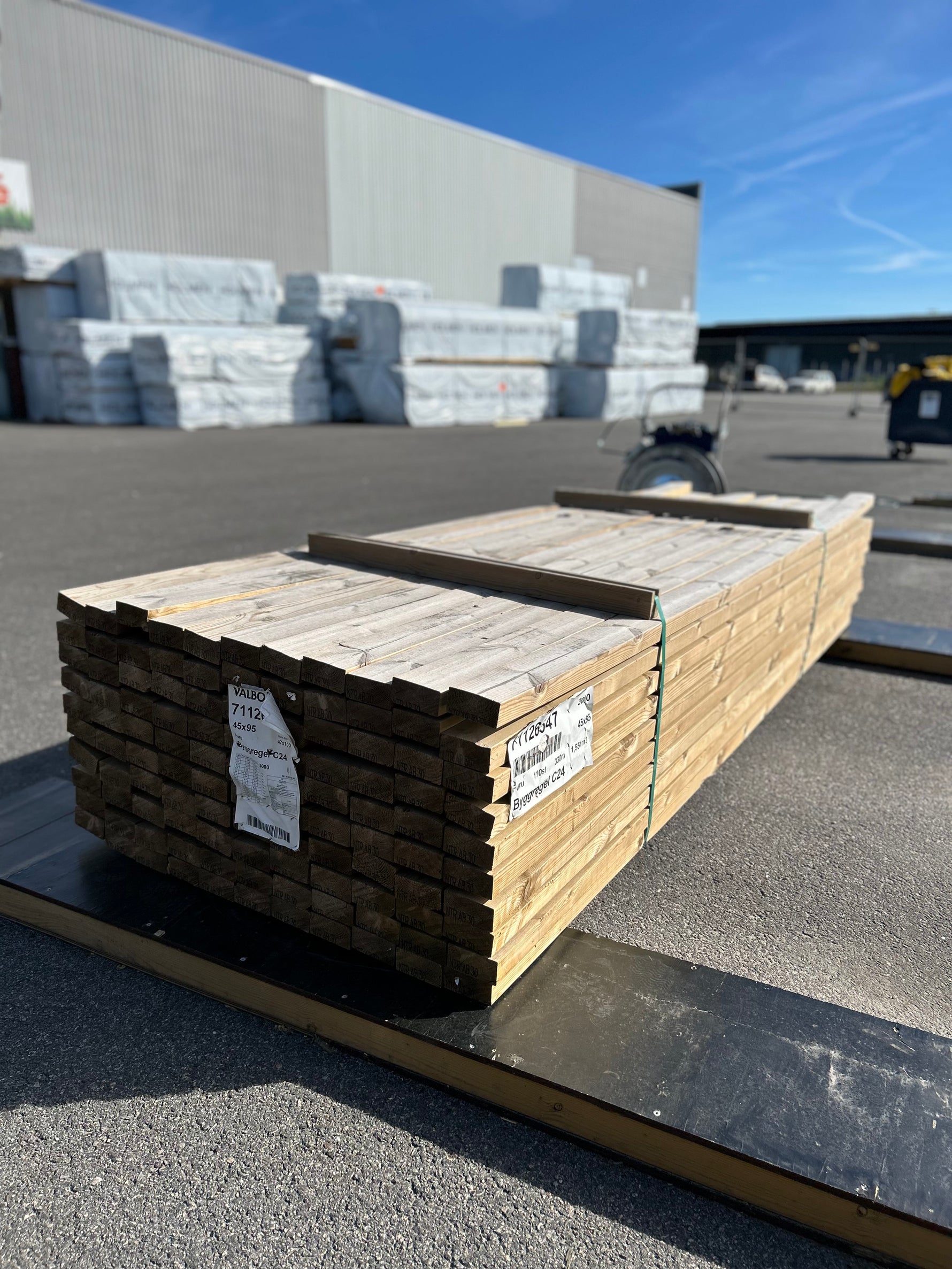 Paket Tryckimpregnerade Reglar 45x95mm, 110st 3.0m (C24)