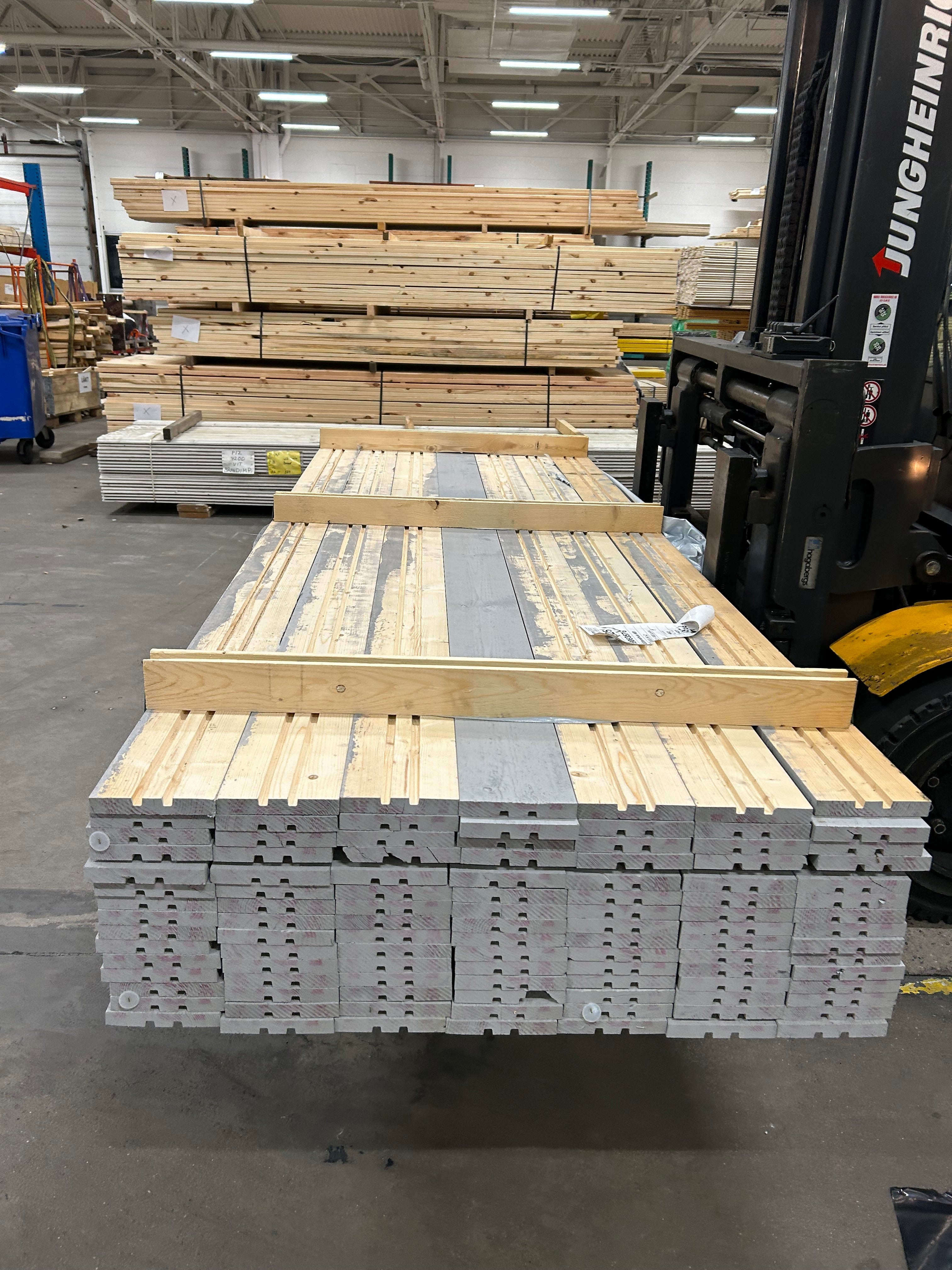 Paket Finsågad Panel 21x145 mm – 105 st (3,0 m, Målad NCS S 3000-N x2)