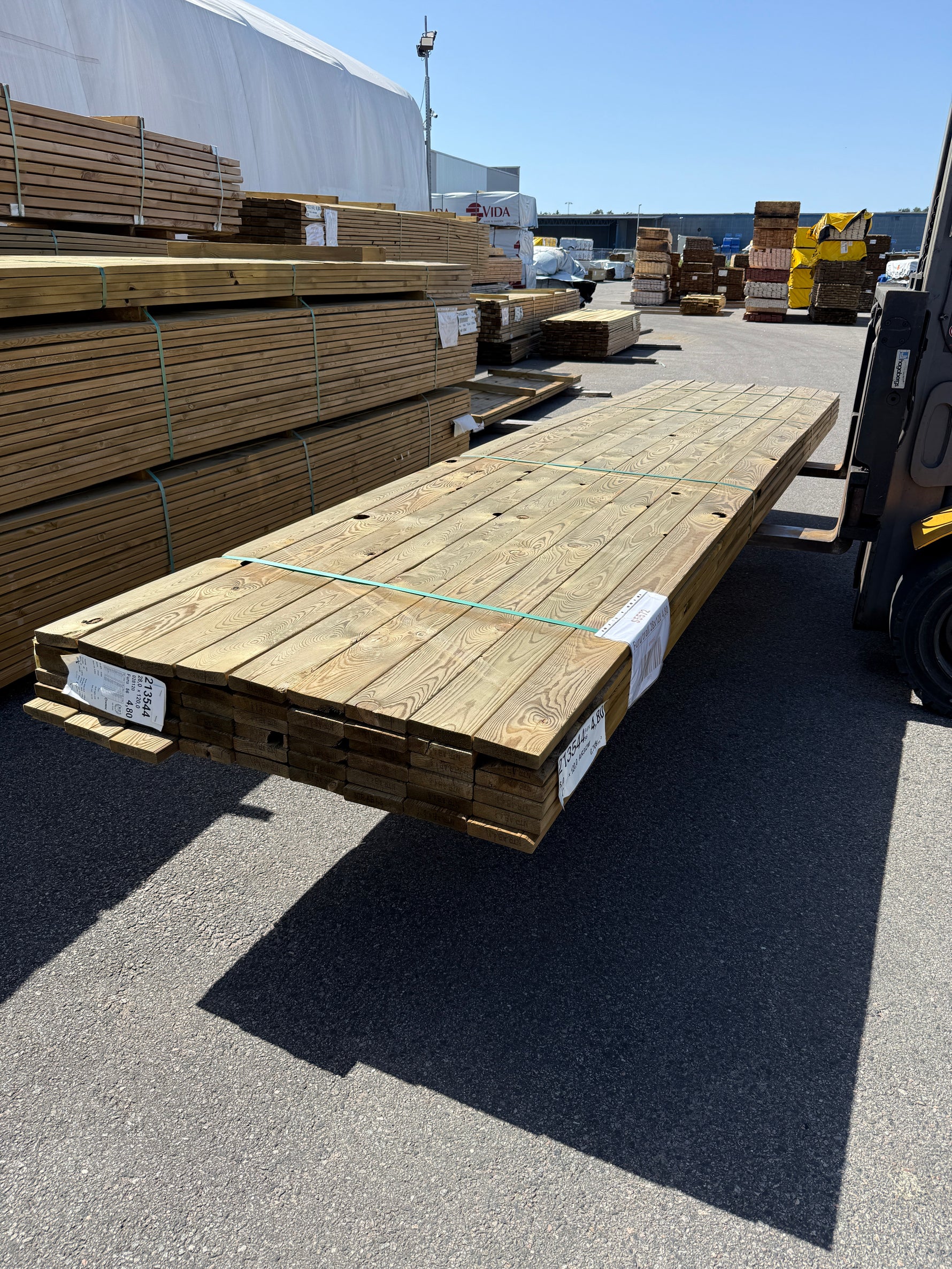 Paket Trall Furu 28x120mm 4,80m 54st Impregnerad B-kvalitet