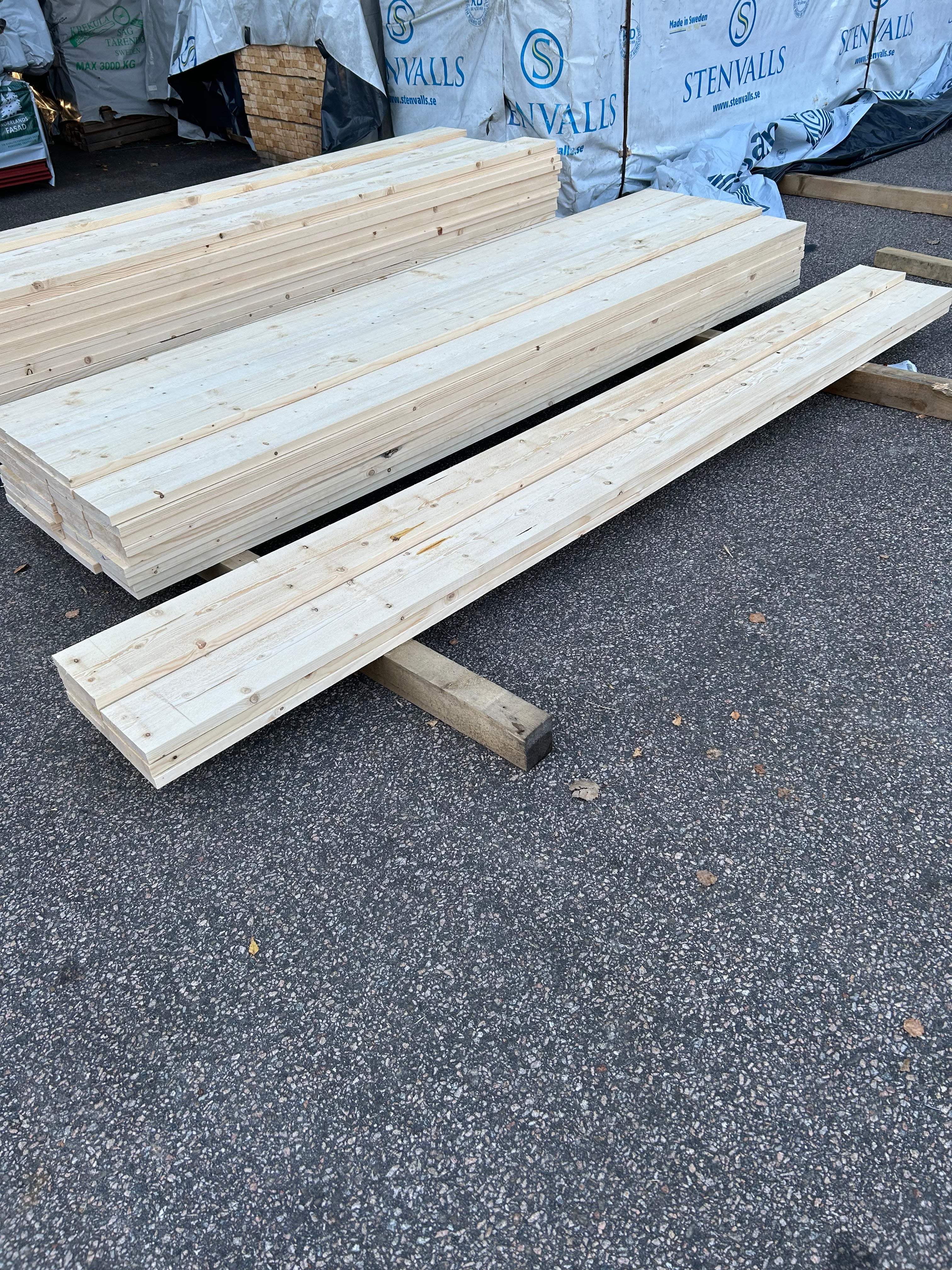 Paket finsågade brädor 22x145 - 46st