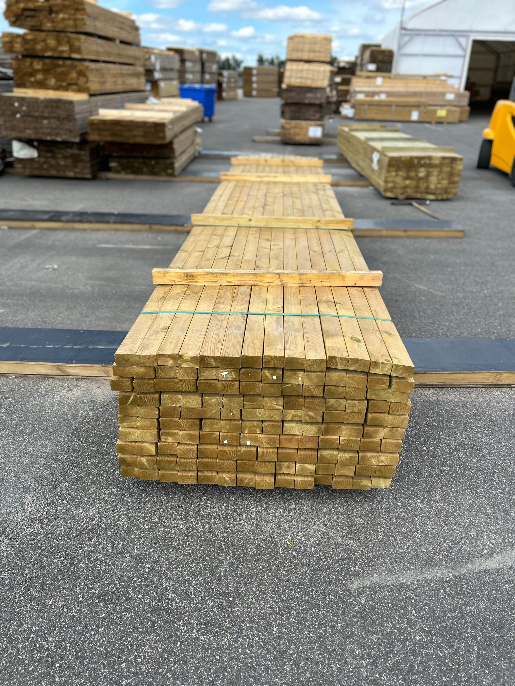 Paket Tryckimpregnerade Reglar 45x70mm Fingerskarvade 5,40m 140st