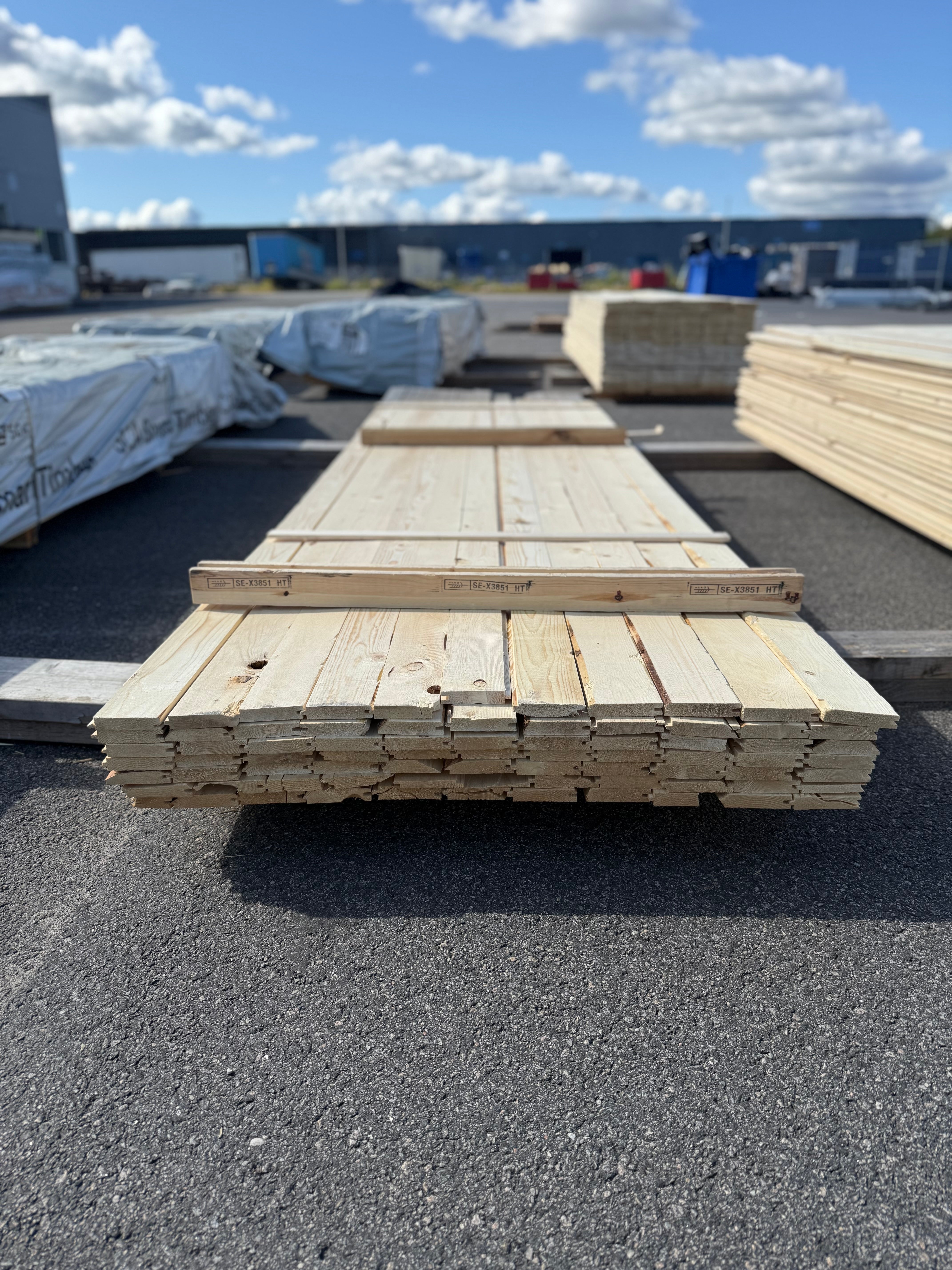 Paket Råspont 20x100mm 77st 3.60–4.20m – Andra sortering