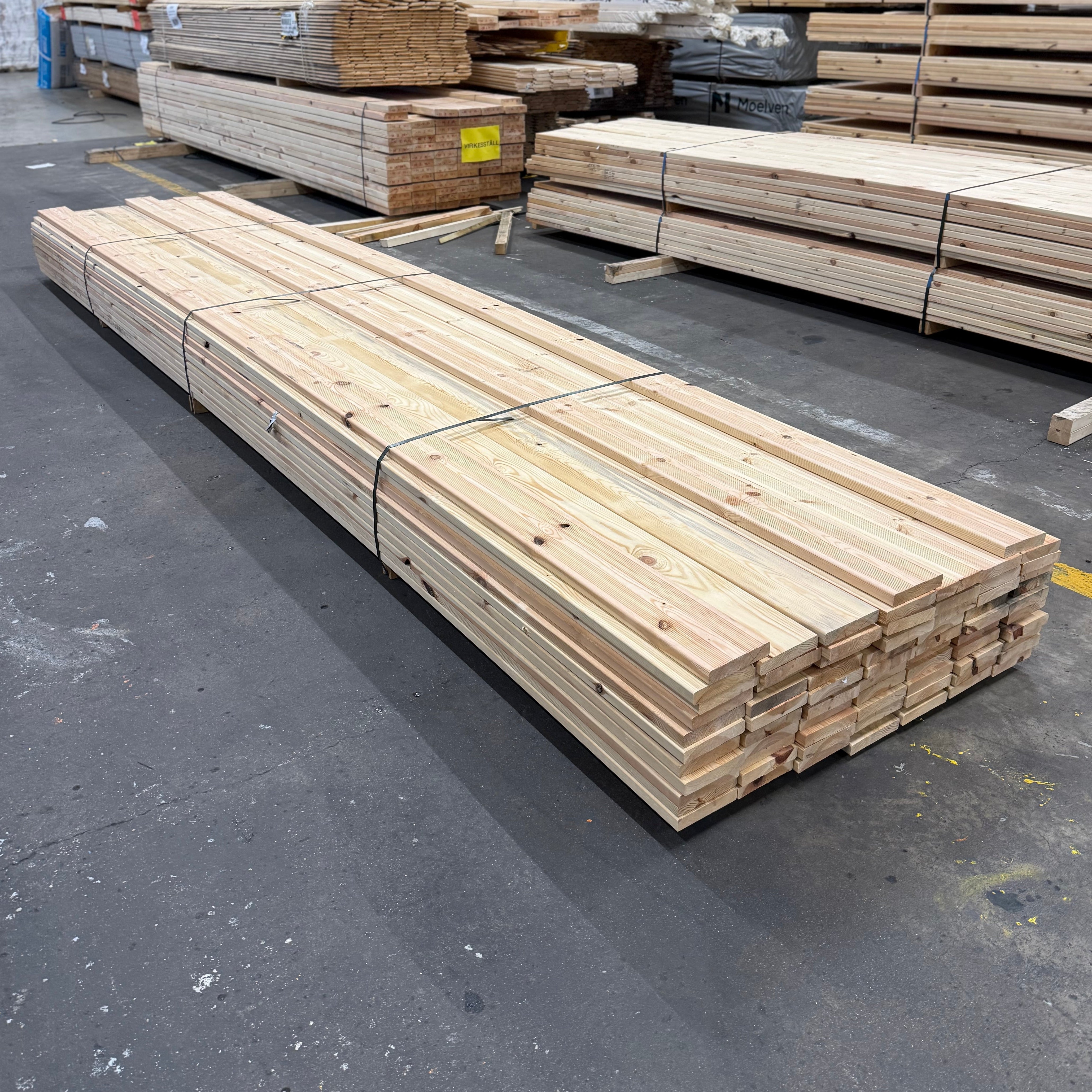 Paket Rillade Brädor 27x145mm 5.10- 73st (Furu) B- sortering