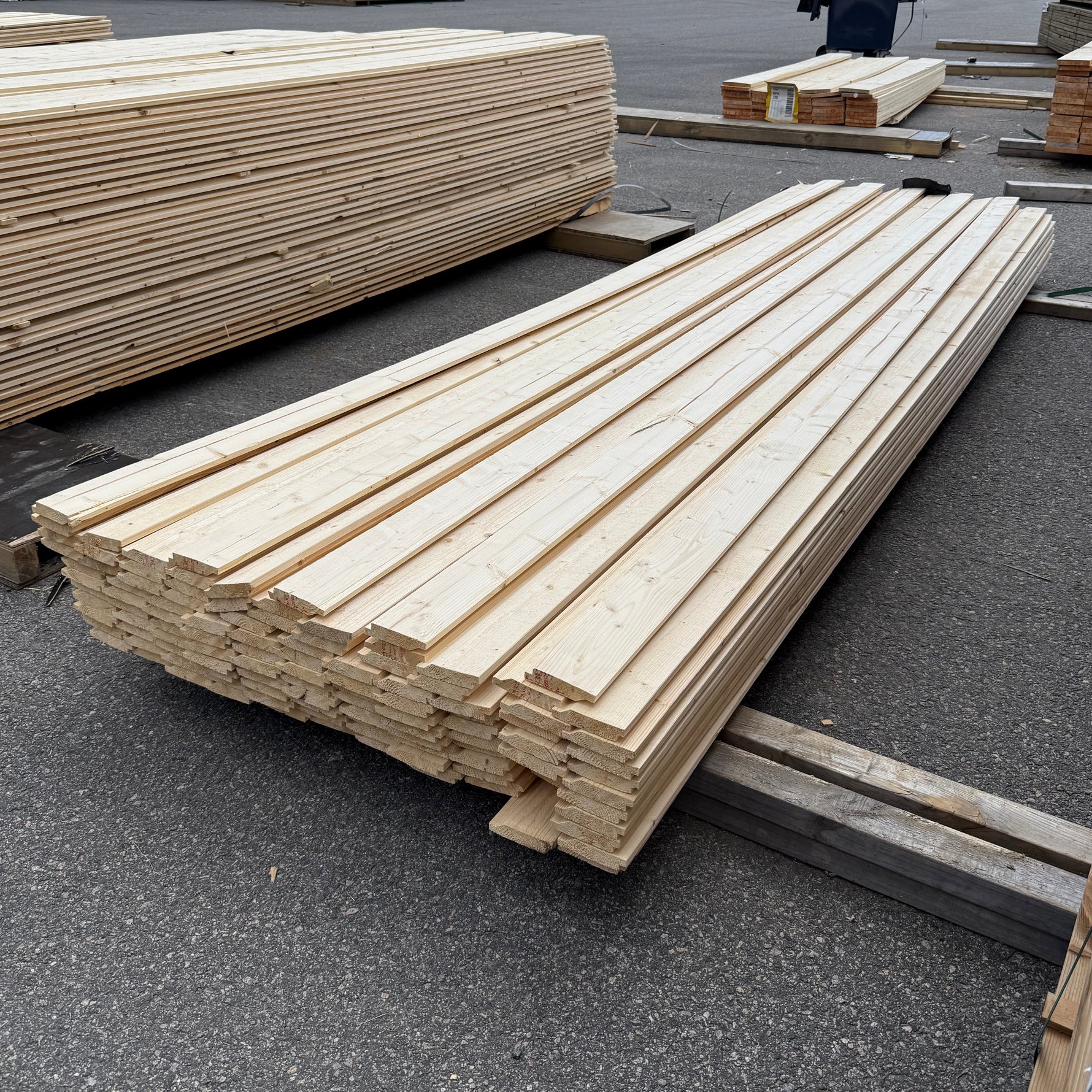 Paket Ytterpanel Enkelfas Fals 22x95mm Gran 113st 3.60m