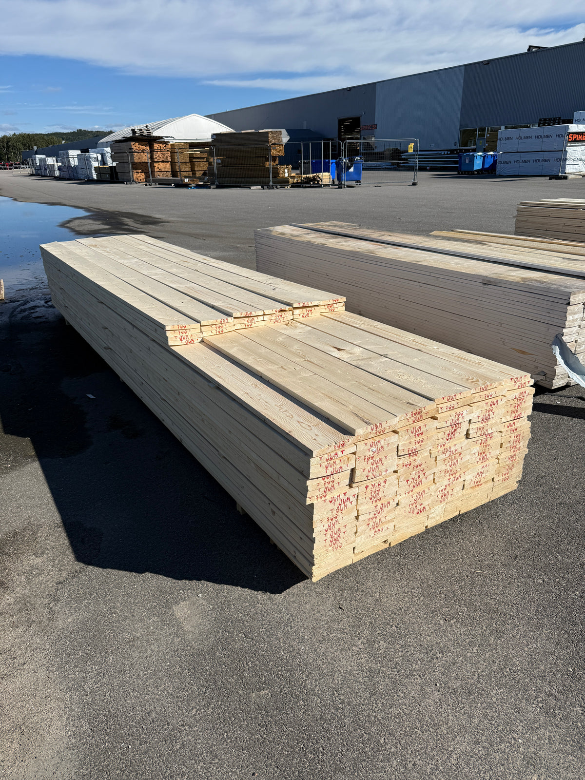 Paket Finsågade Brädor 22x170mm 3,60–4,80m 156st (Andra Sortering)
