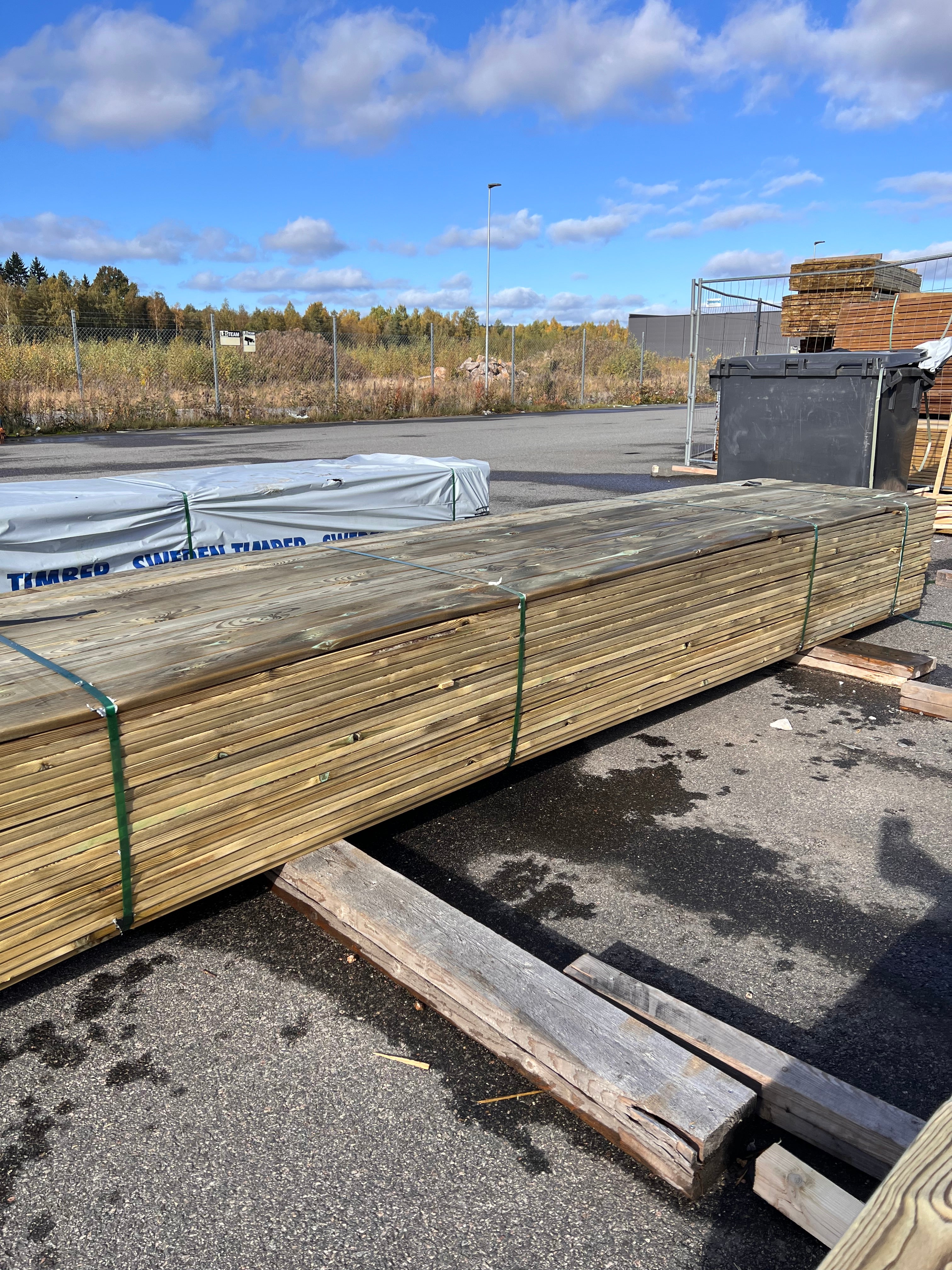 Tryckimpregnerad Trall 22x95 – 220 st 4,50m (B-sortering)