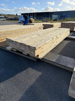 Paket Ohyvlade Reglar 47x150mm (3,30–3,60m) 49st Fuktskadat