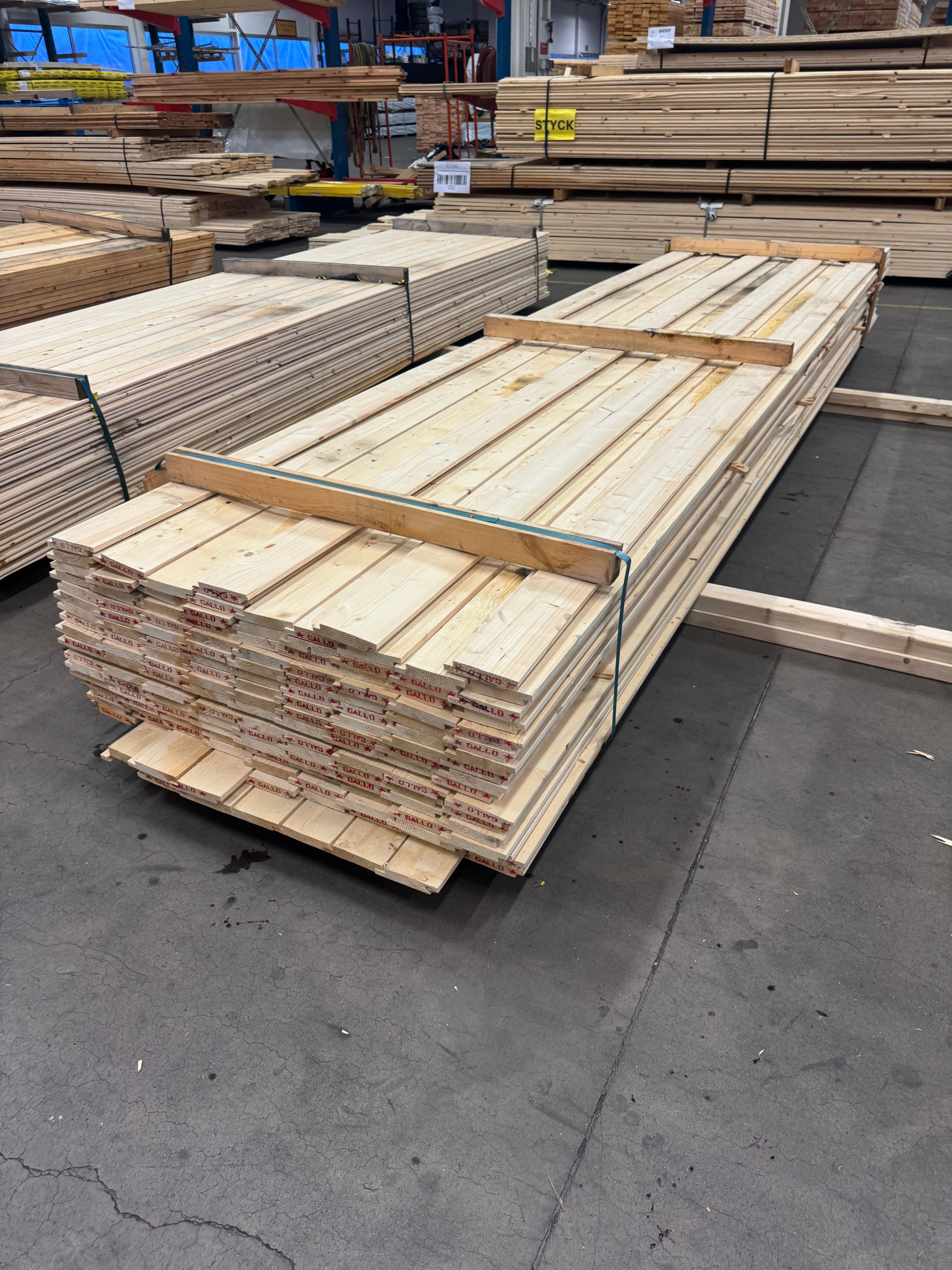 Paket Ytterpanel 22x120mm 149st 4.20m