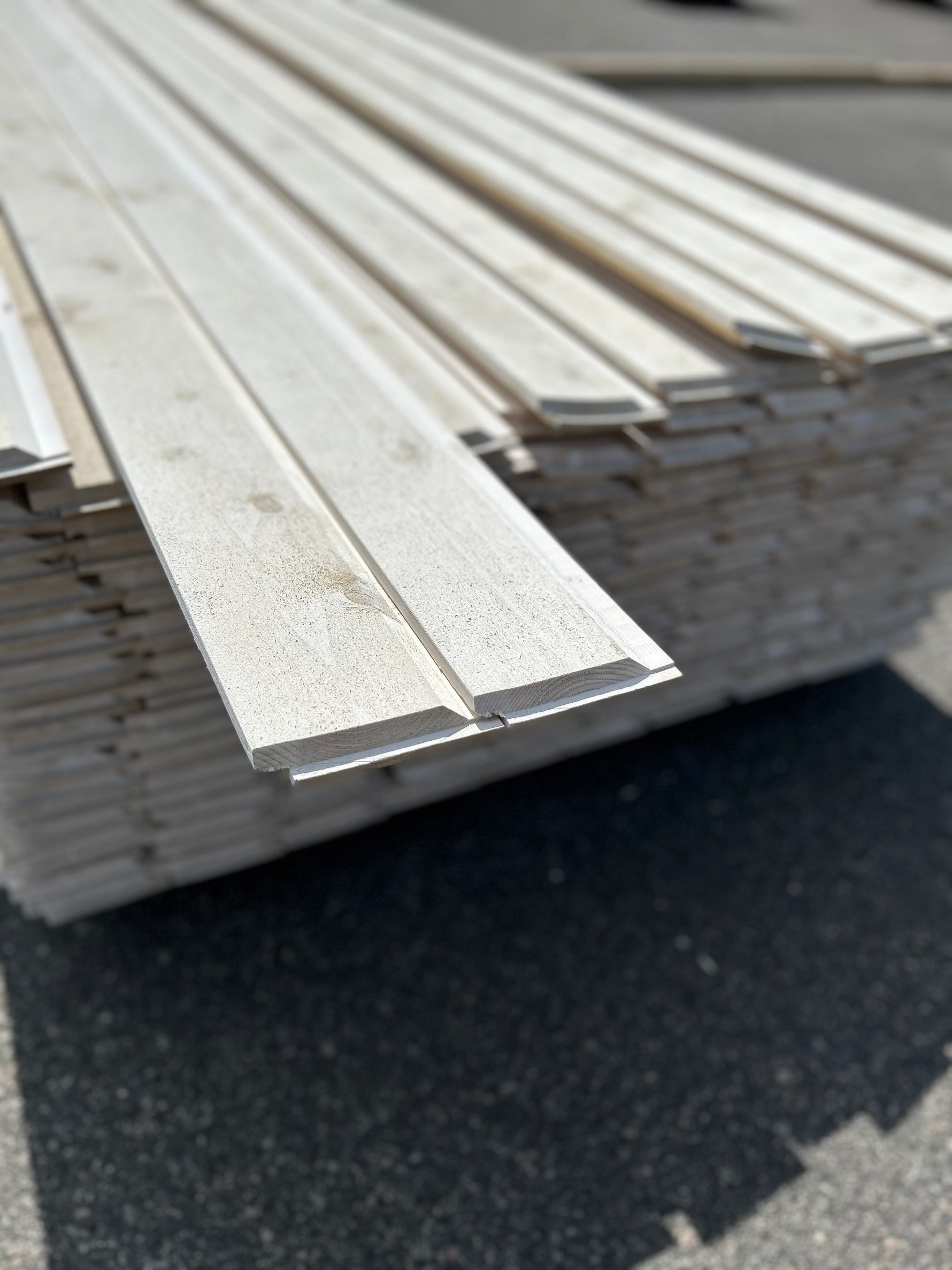 Paket Ytterpanel Enkelfasspont 22x120mm, 186st 4.80m- Grundmålad