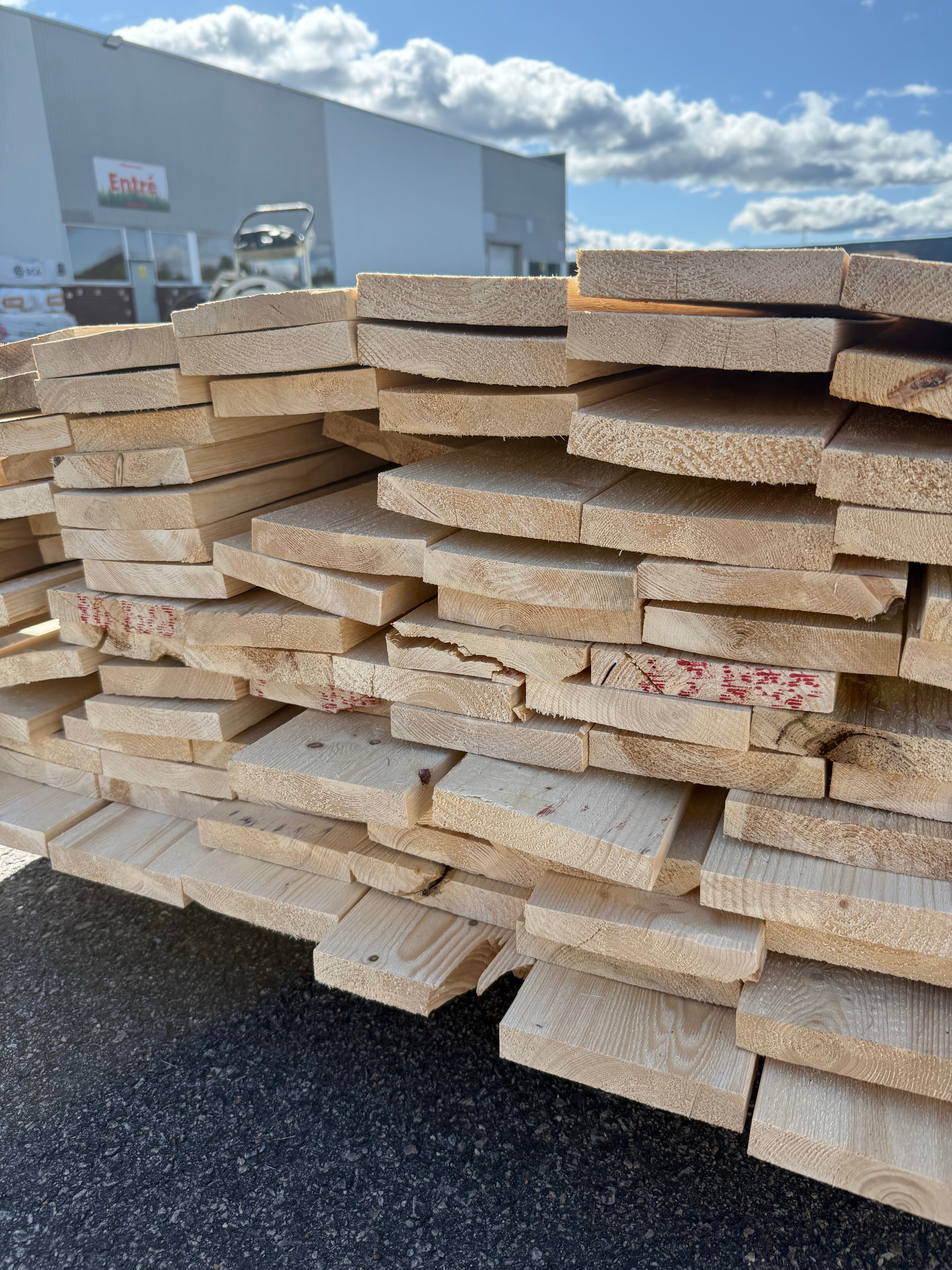 Paket Finsågad Panel 22x120mm 114st 3.0–3.60m – Andra sortering