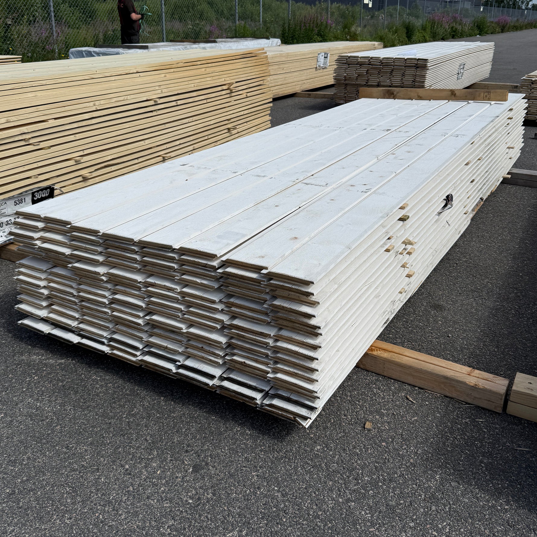 Paket Ytterpanel Enkelfasspont 22x145mm, 120st 3.60m Grundmålad